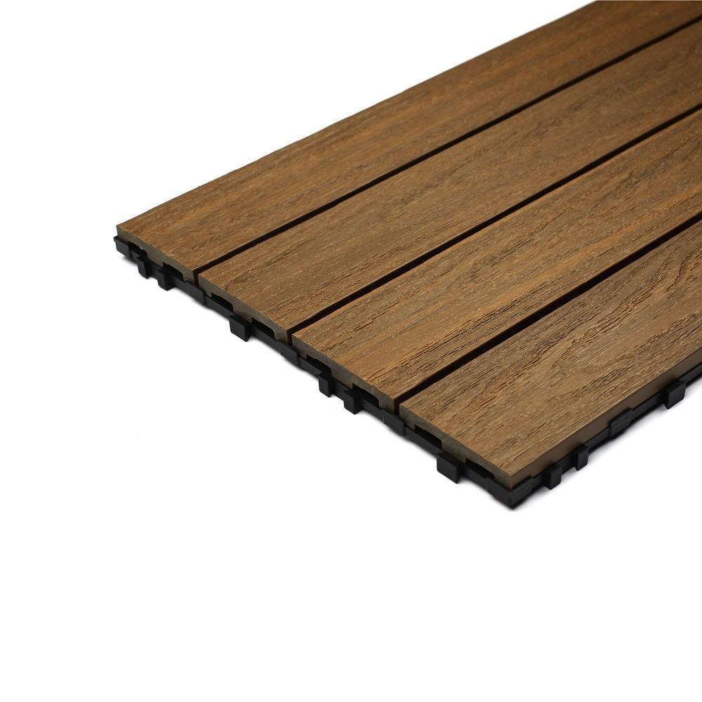 NewTechWood UltraShield Naturale 36" x 12" Composite Interlocking Deck Plank