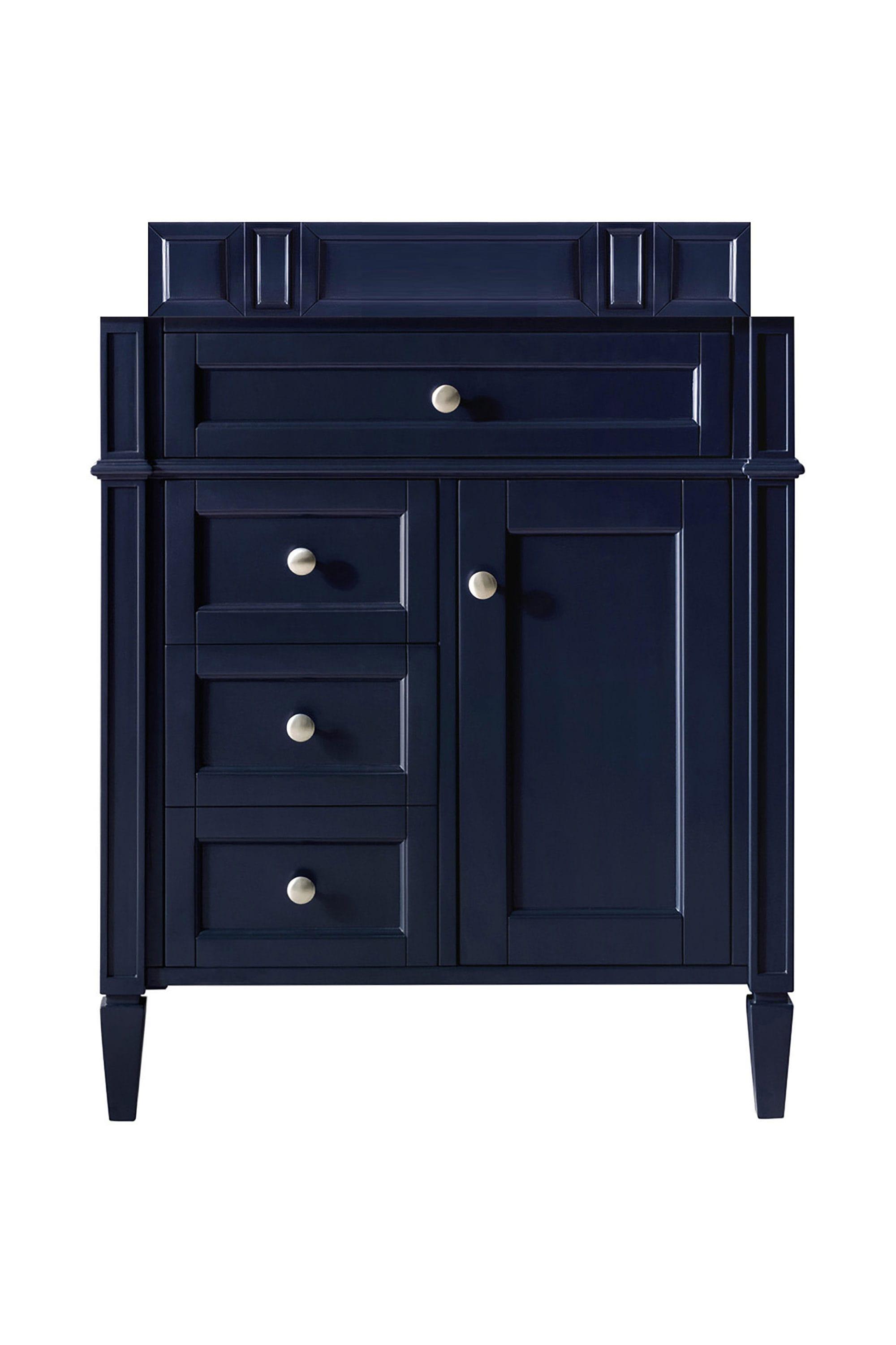 James Martin Vanities Brittany 30-in Victory Blue Bathroom Vanity Base Cabinet without Top