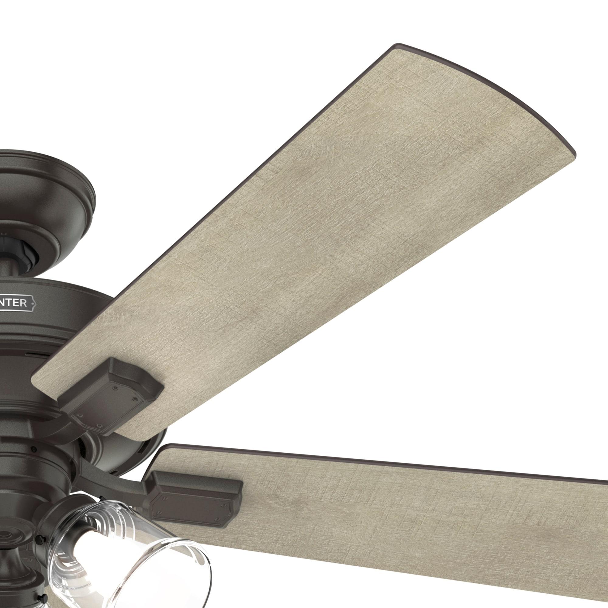 Crestfield 52" 5 - Blade Standard Ceiling Fan with Lights and Remote