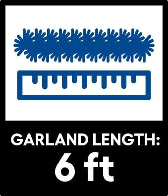 Northlight Seasonal 6' x 14" Pre-Lit Ashcroft Cashmere Pine Artificial Christmas Garland - Warm White LED Lights
