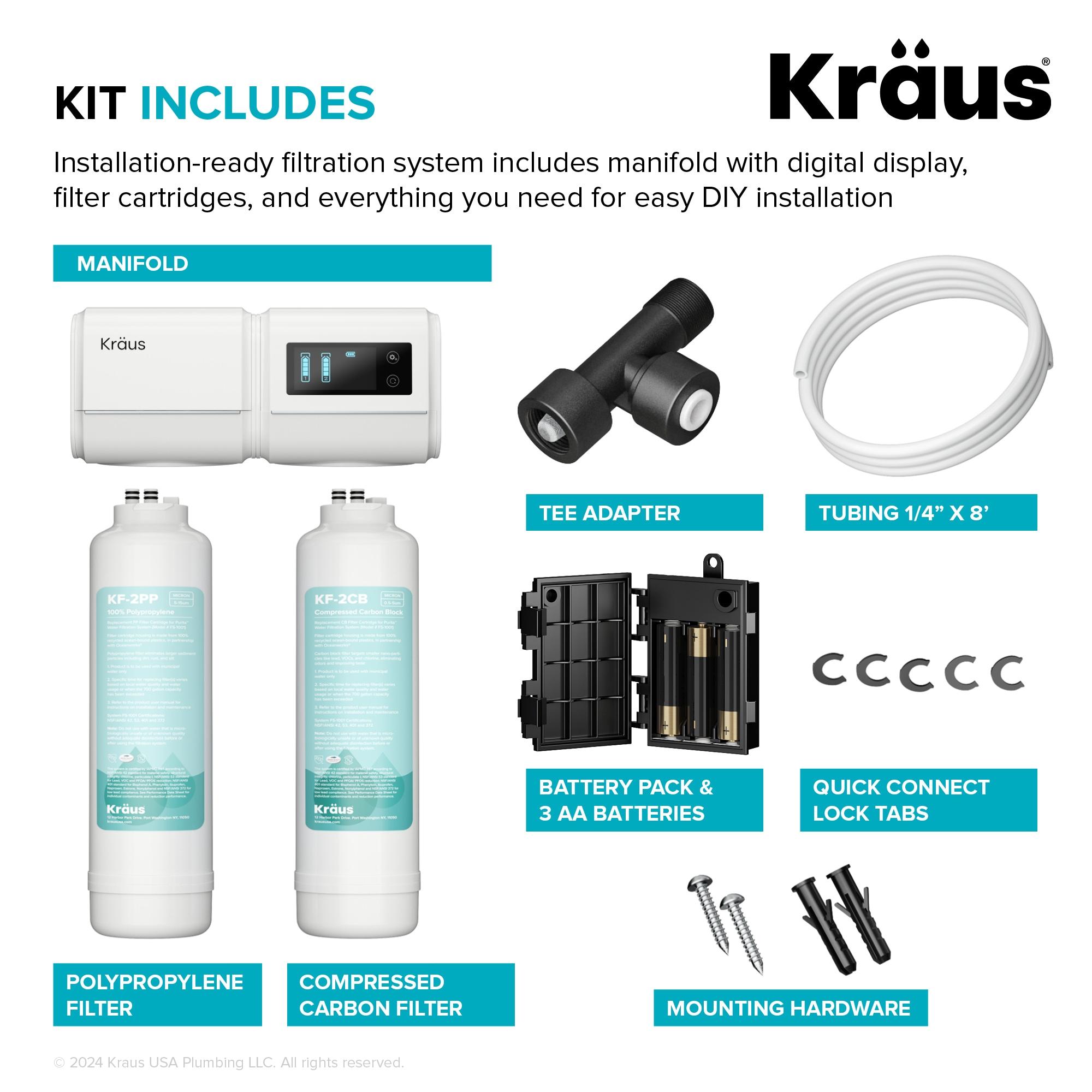 Purita White Dual-Stage Under Sink Water Filtration System