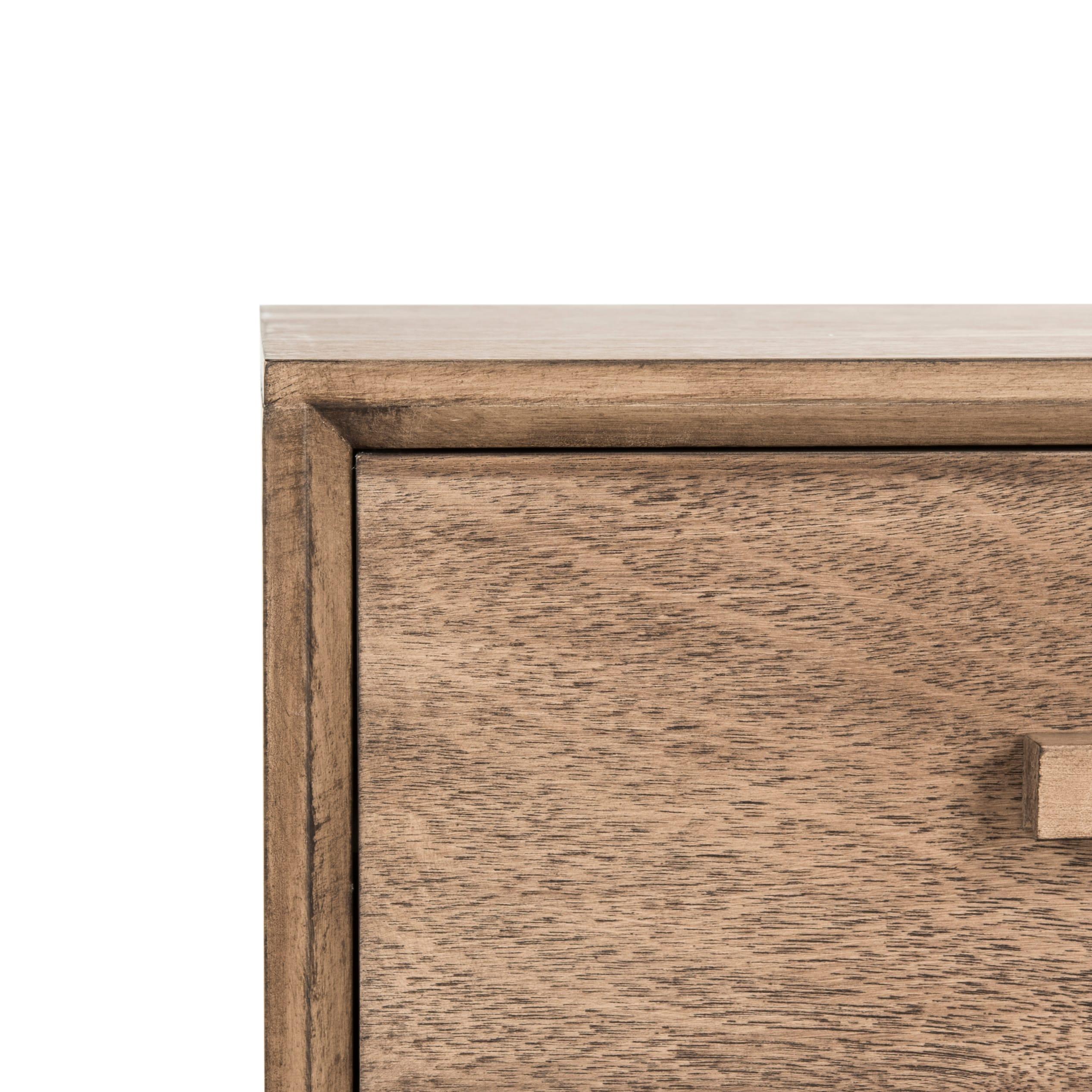 Pomona 3 Drawer Accent Table - Light Brown - Safavieh.