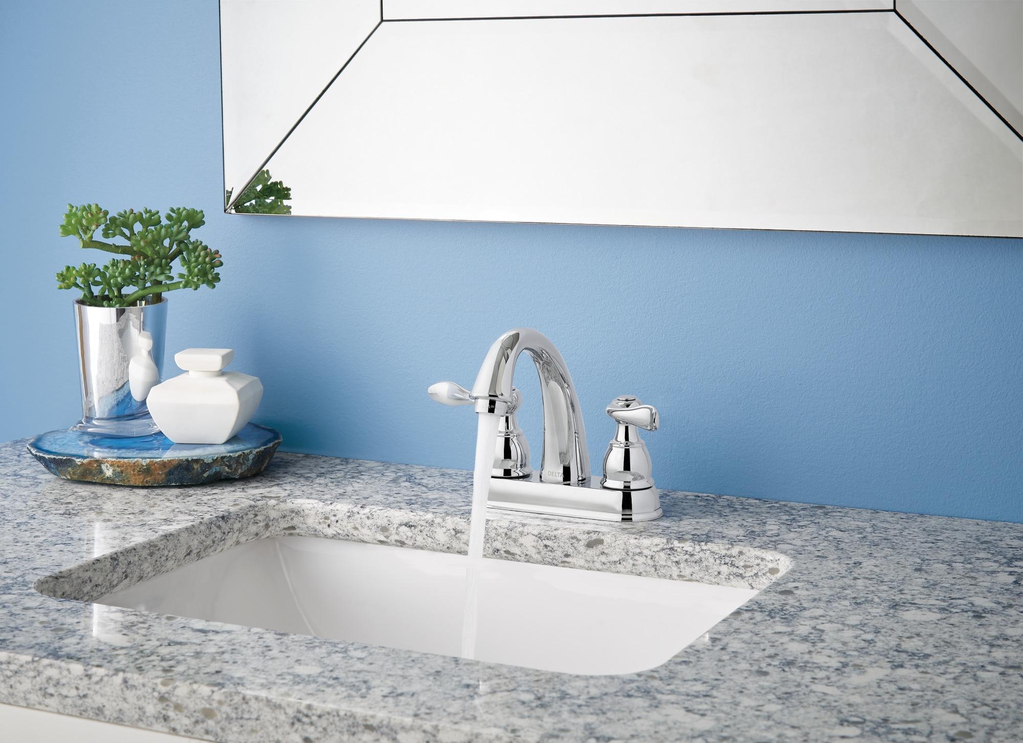 Windemere Centerset Bathroom Faucet with Drain Assembly, 2-handle Bathroom Sink Faucet