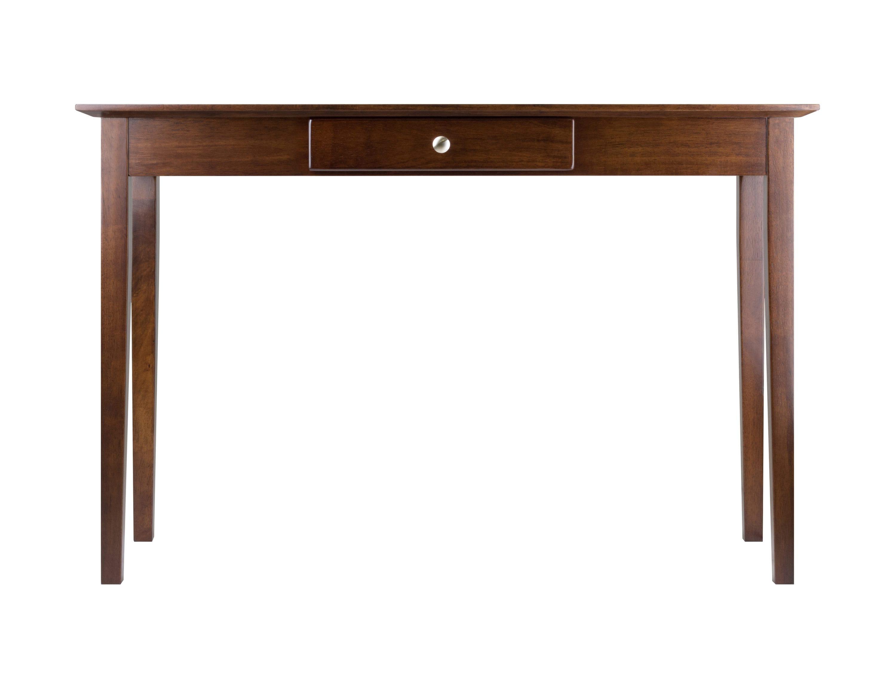 Winsome Rochester Console Table Antique Walnut : Hardwood Sofa Table with Storage Drawer