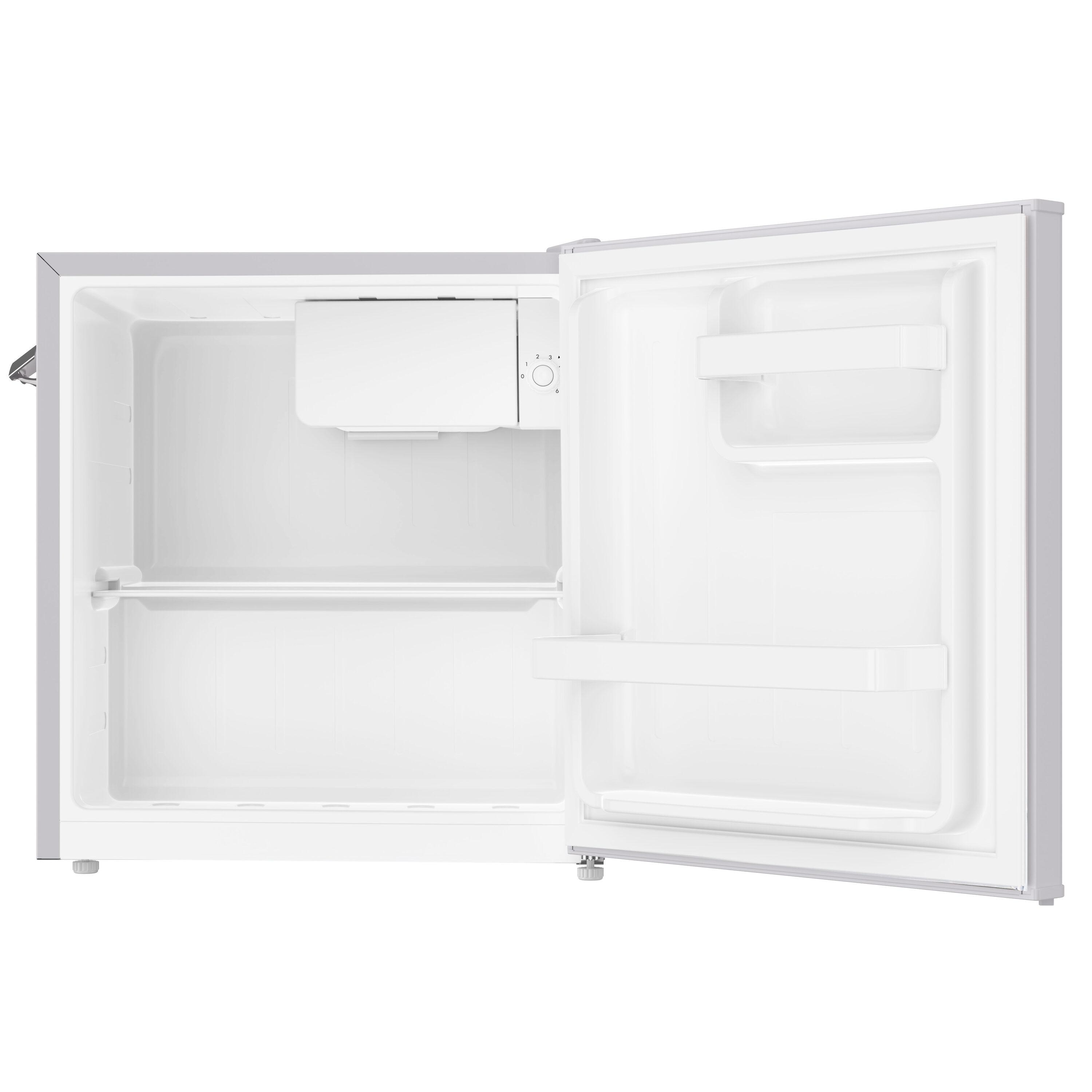 Frigidaire 1.6 cu ft Retro Fridge With Side Bottle Opener Moonbeam: Compact Dorm & Skincare Refrigerator-Freezer, Manual Defrost