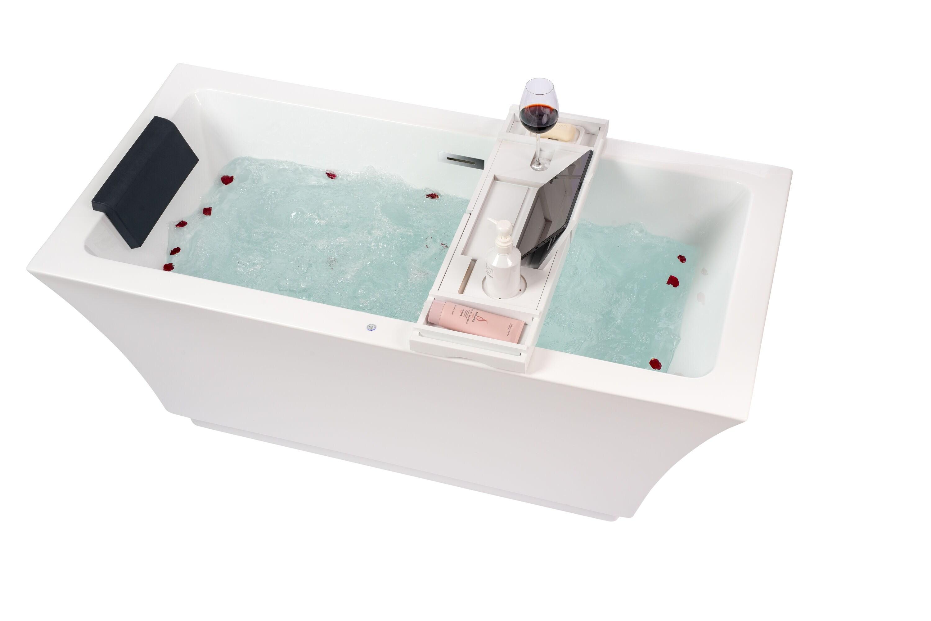 Orion 59'' x 30'' Freestanding Soaking Acrylic Bathtub