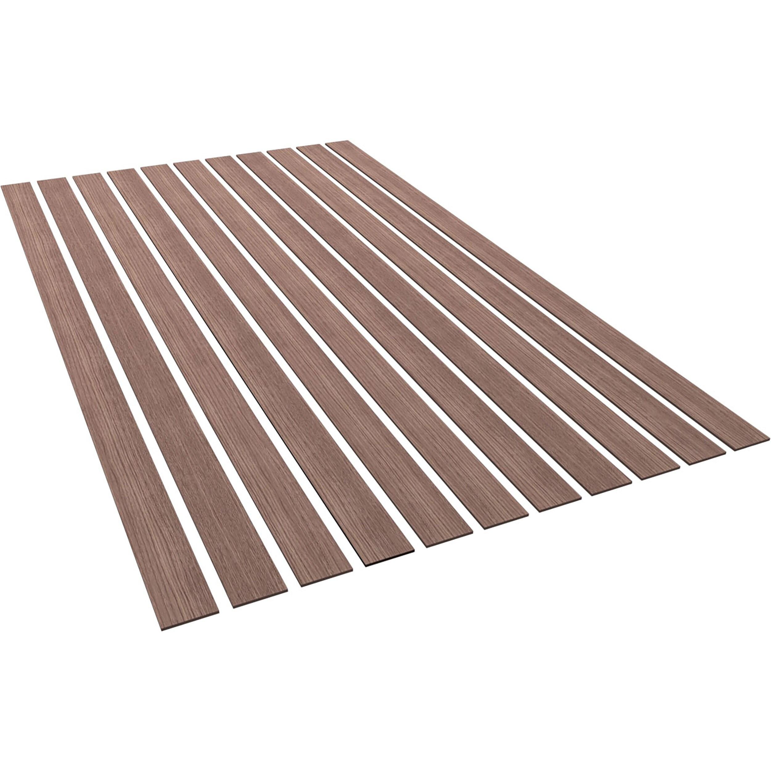 Ekena Millwork Adjustable Wood Slat Wall Panel Kit