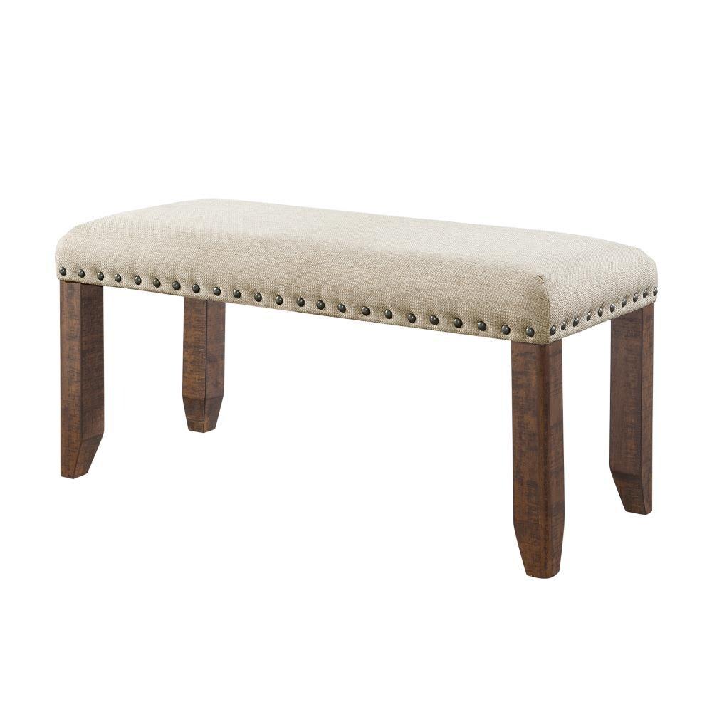 Dex 6pc Extendable Dining Table Set: Smokey Finish, Turnbuckle Detail - Picket House Furnishings