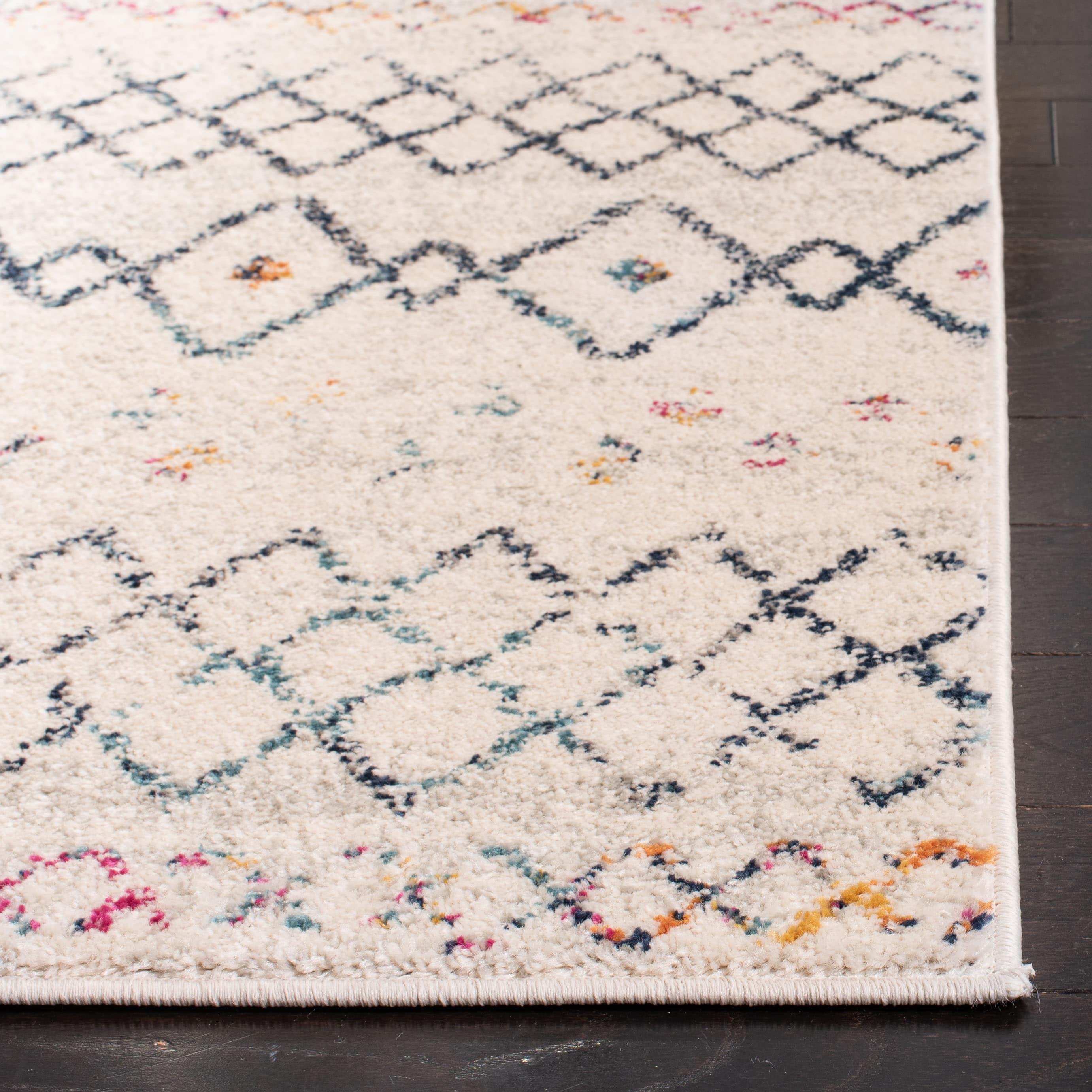 Madison 700 MAD798 Power Loomed Indoor Area Rug - Ivory/Dark Blue - 8'x10' - Safavieh