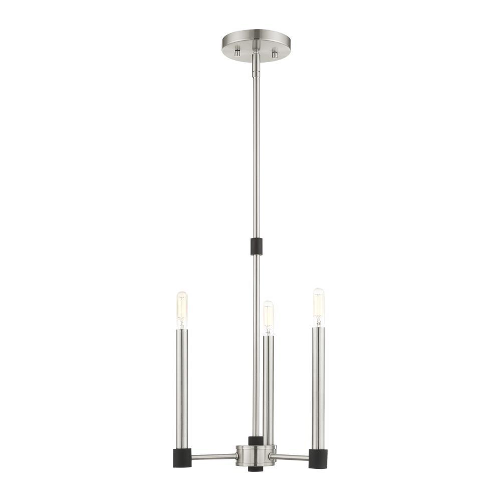 Livex Lighting Karlstad 3 - Light Chandelier in  Brushed Nickel