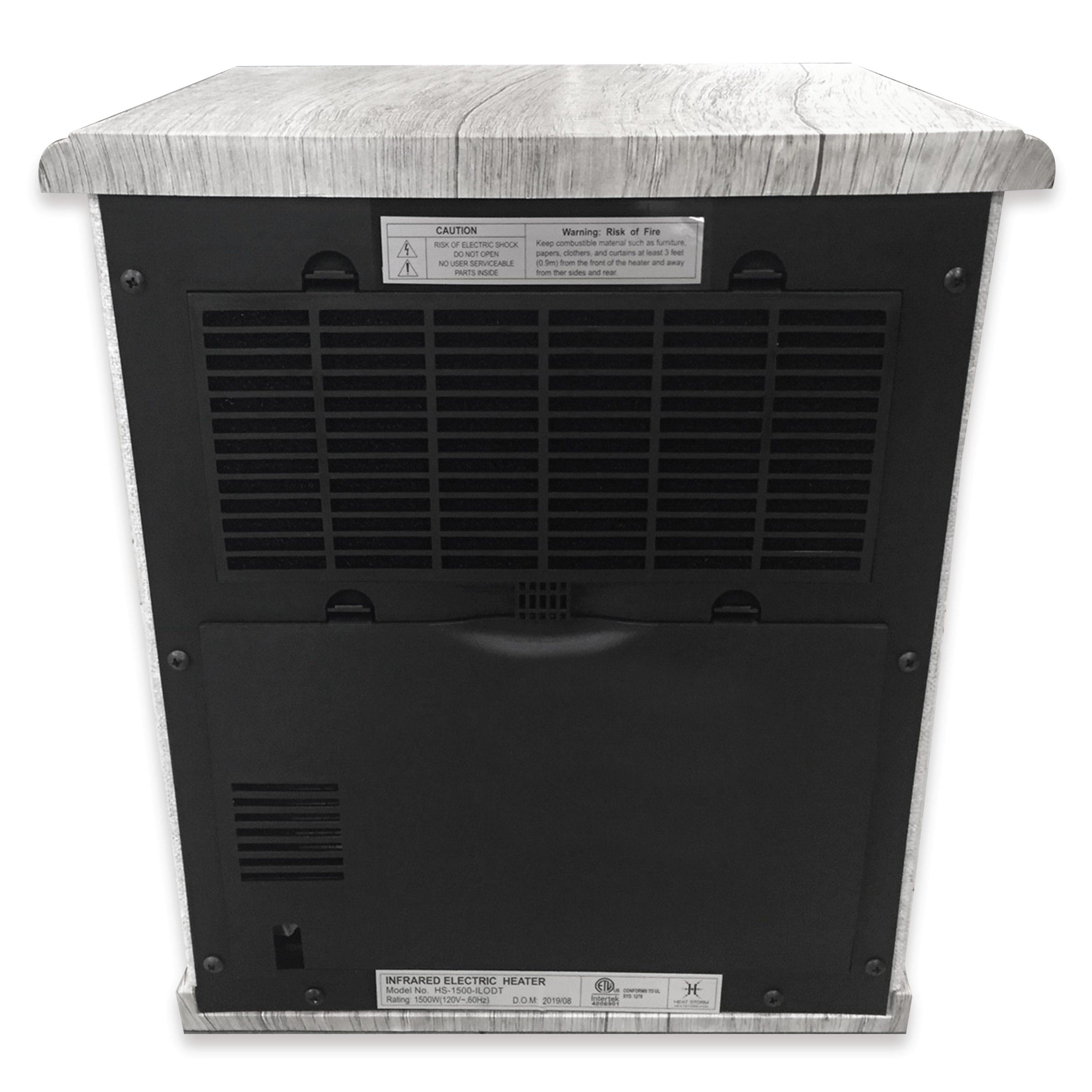 Heat Storm Heat Storm 1500 Watt 5200 BTU Electric High Efficiency Cabinet Space Heater with Adjustable Thermostat , Remote Included and with Digital Display