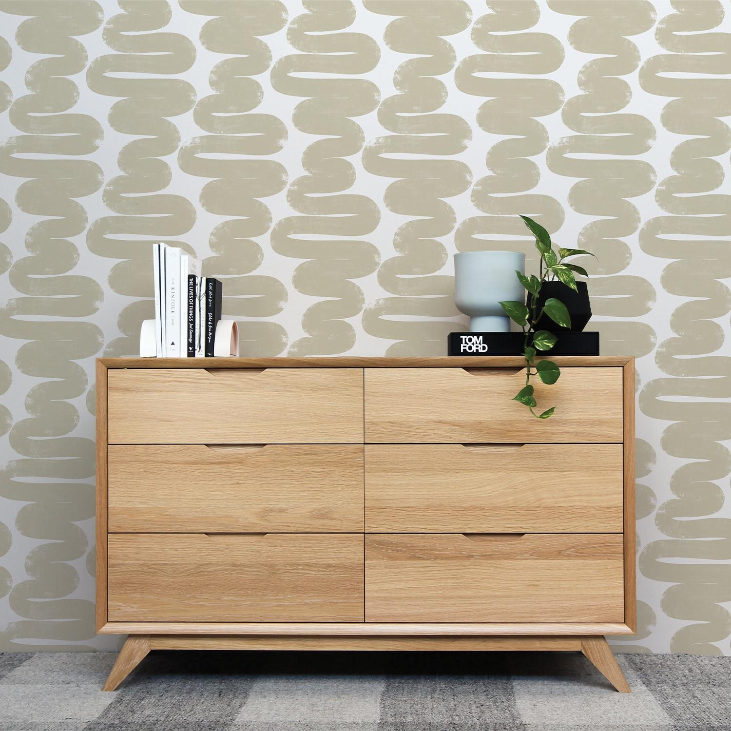 Wiggle Room Peel and Stick Wallpaper By Bobby Berk