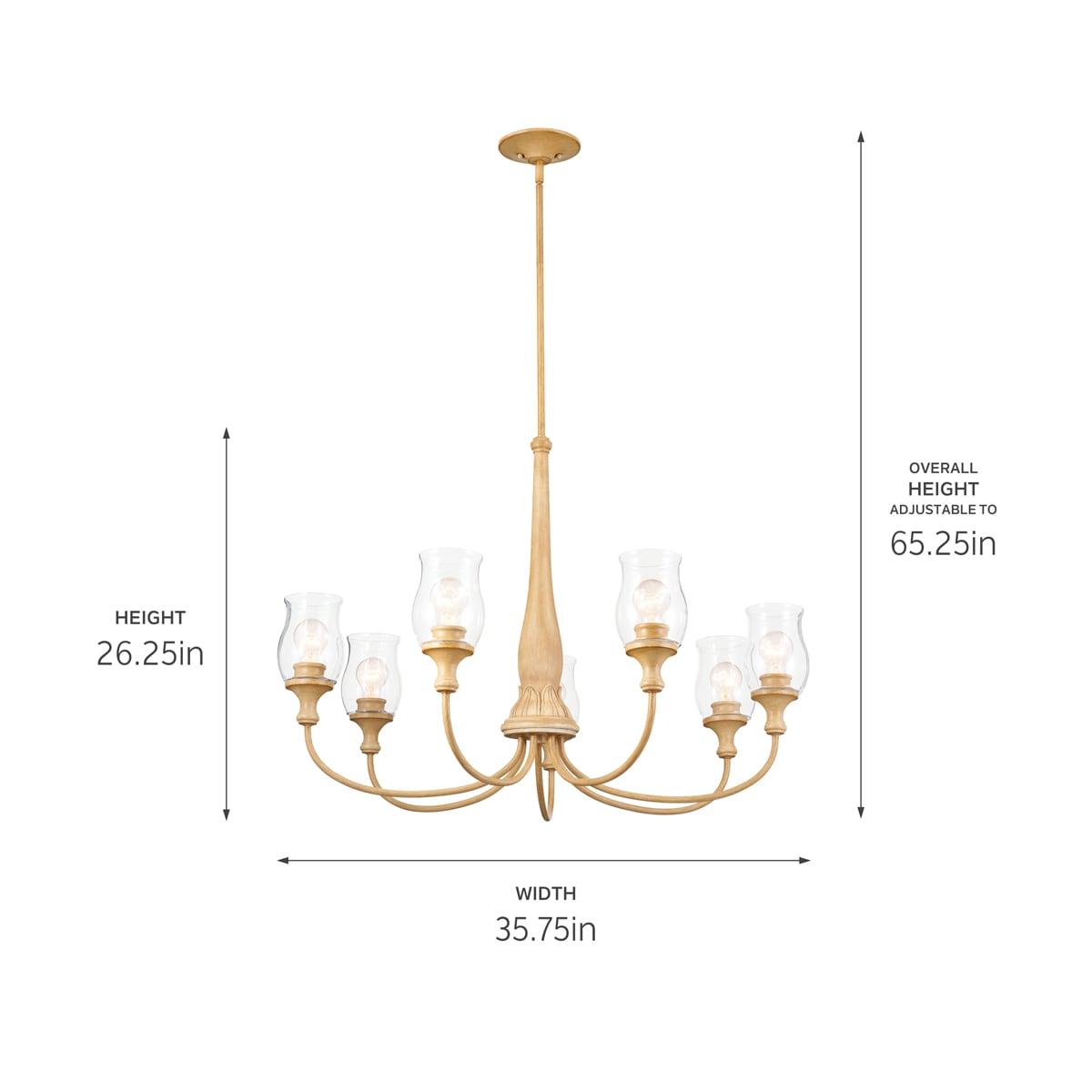 7 - Light Dimmable Classic / Traditional Chandelier