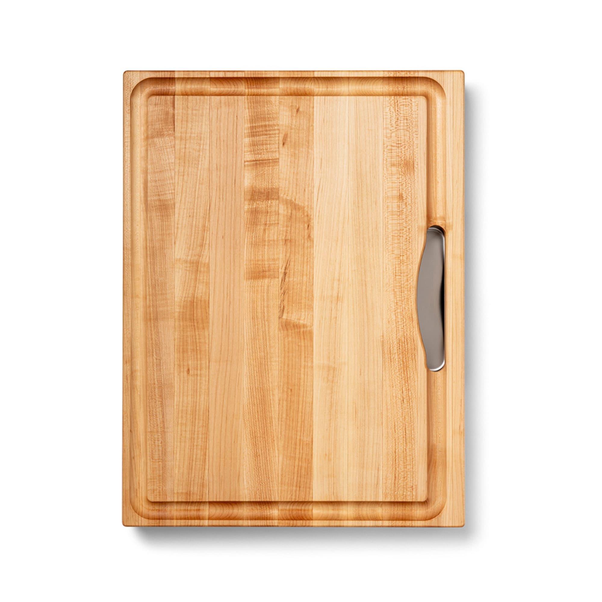 John Boos Boos Block Newton Prep Master Reversible Wood Cutting Board with Juice Groove and Pan, 2.25-Inch Thickness, 24" x 18" x 2 1/4", Maple