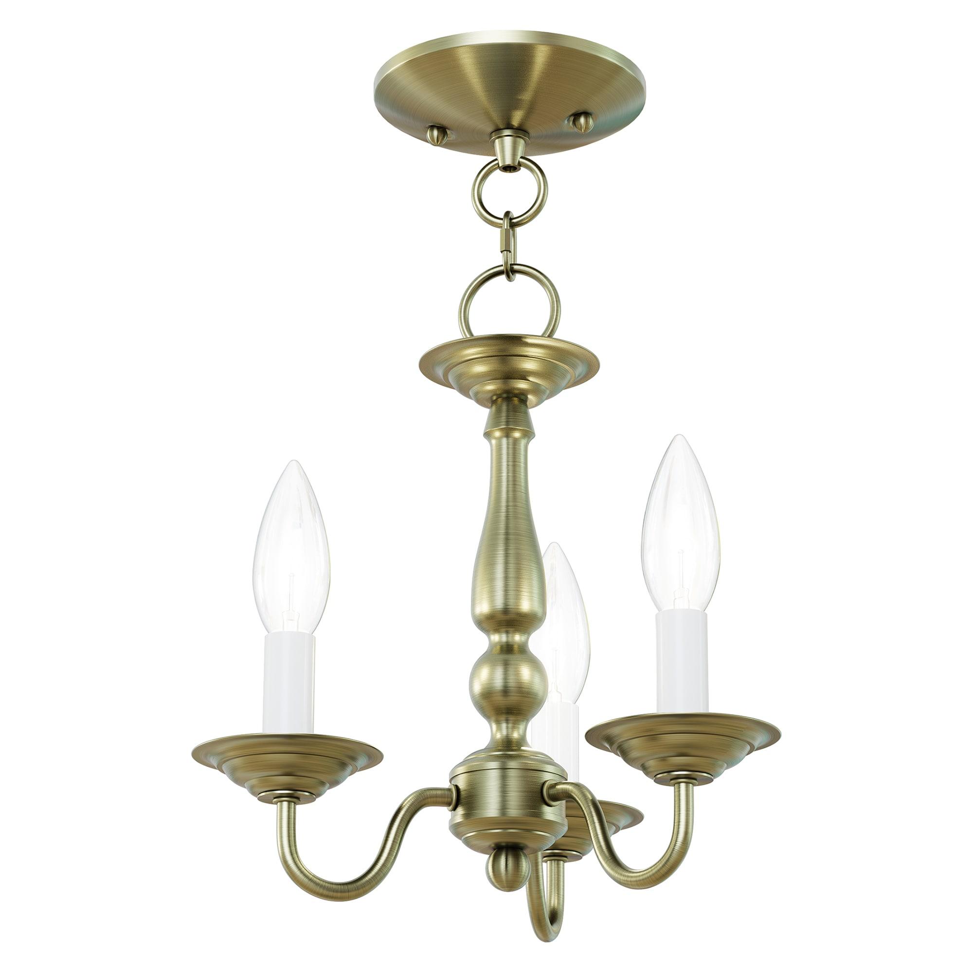 Livex Lighting Williamsburgh 3 - Light Chandelier in  Antique Brass