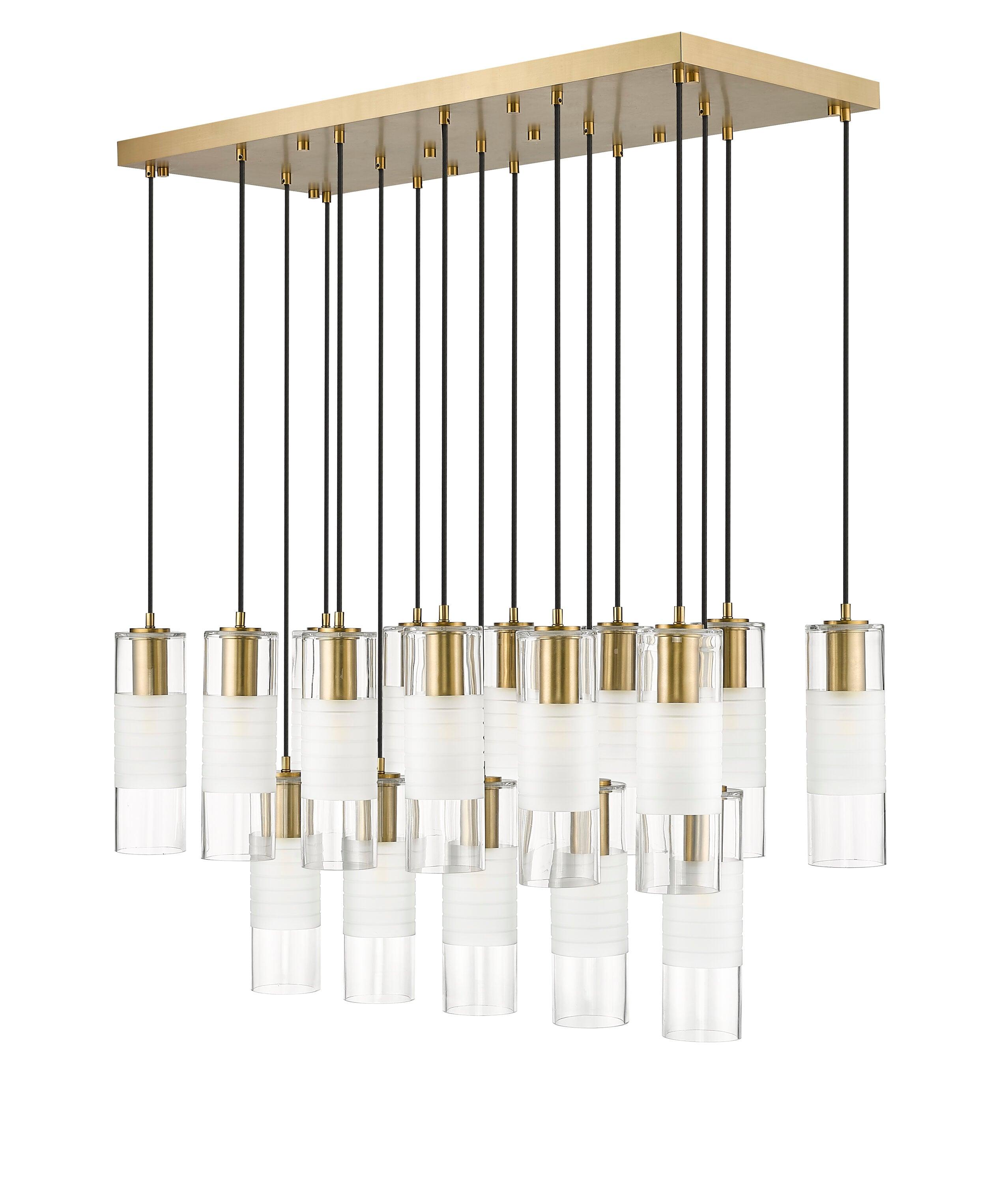 Z-Lite 824P-17L Alton 17 Light 42" Wide Linear Chandelier - Gold