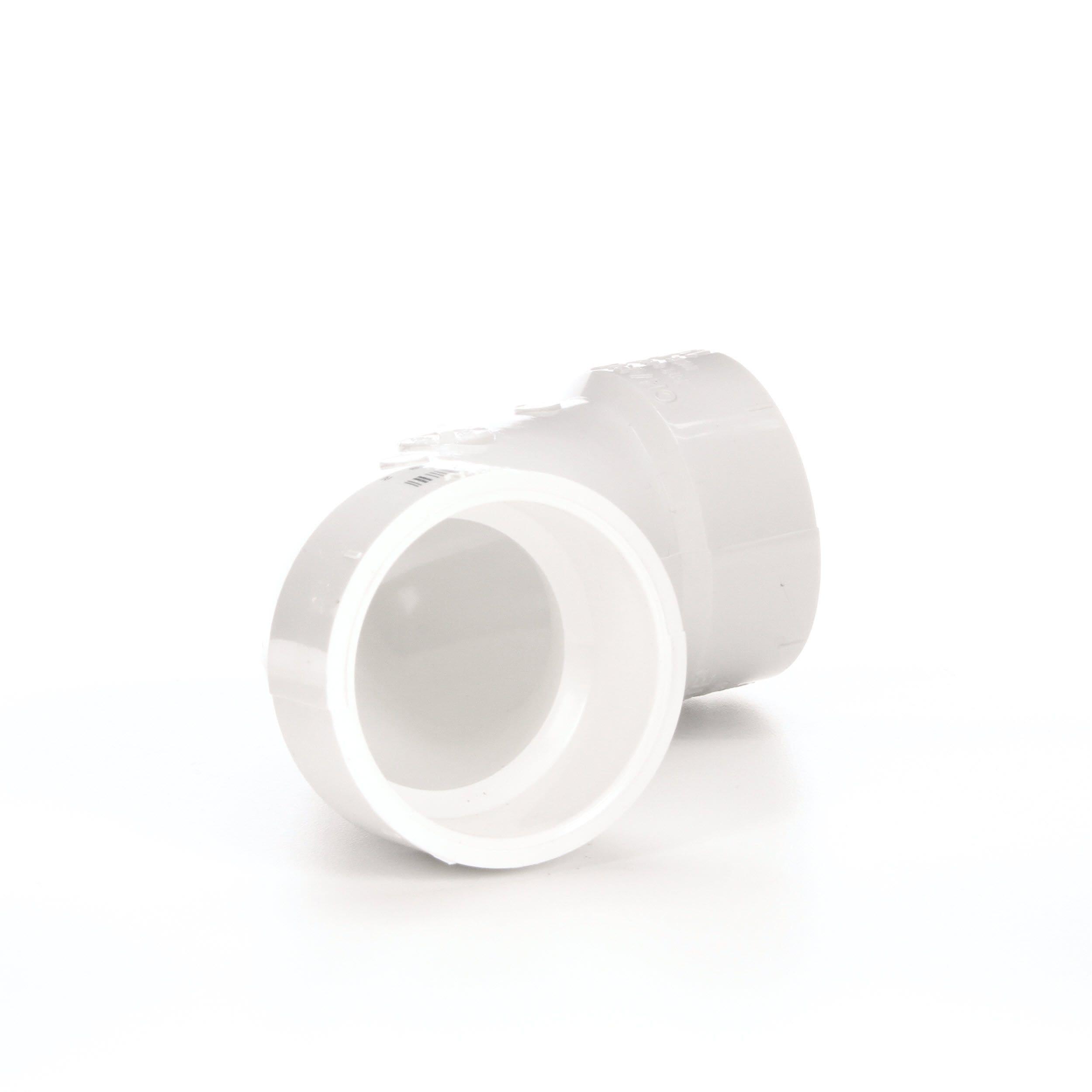 Plastic Pipe Fitting, DWV  Long Sweep Elbow, 90 Degree, PVC, 3-In.