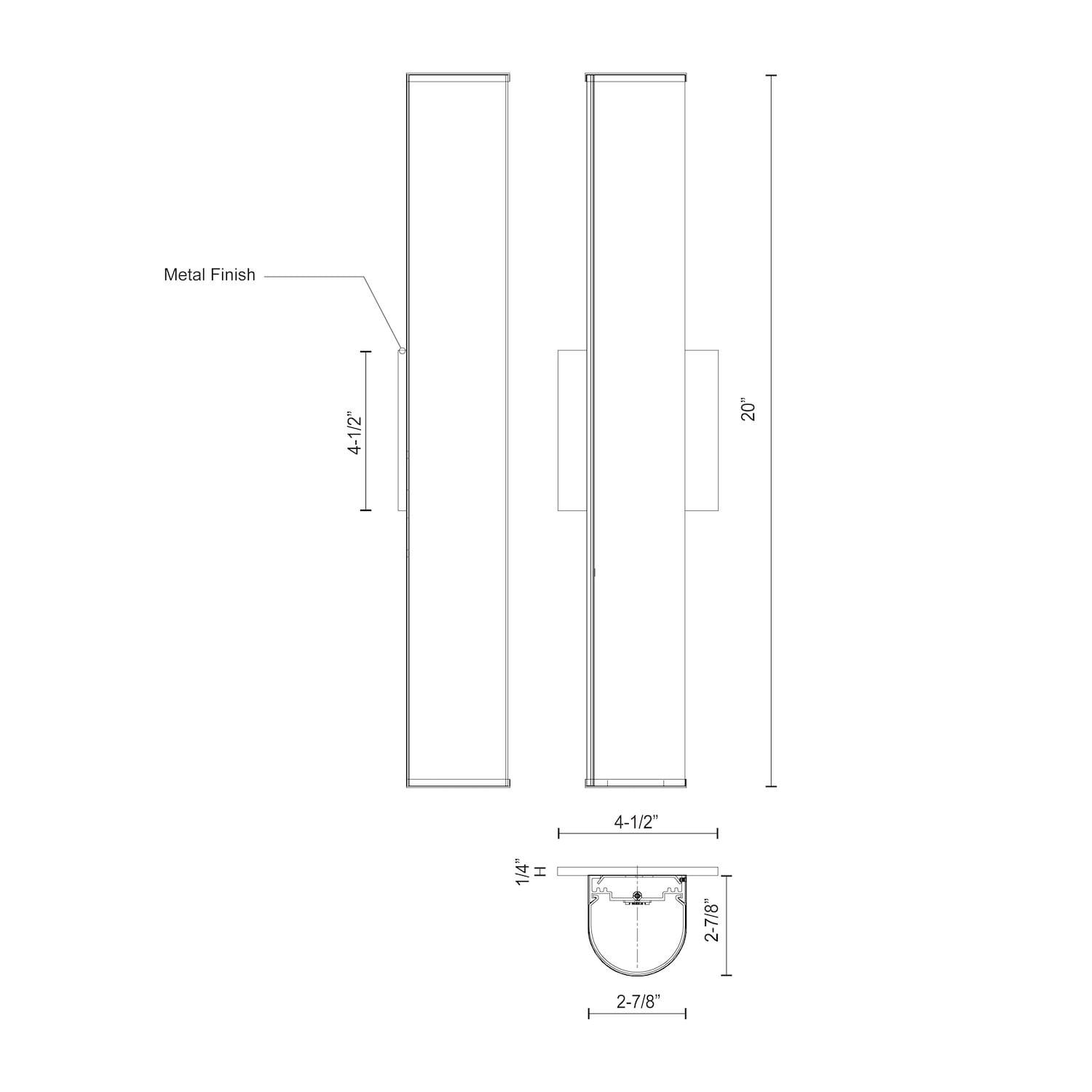 Kuzco Lighting Longitude Dimmable LED Bath Bar