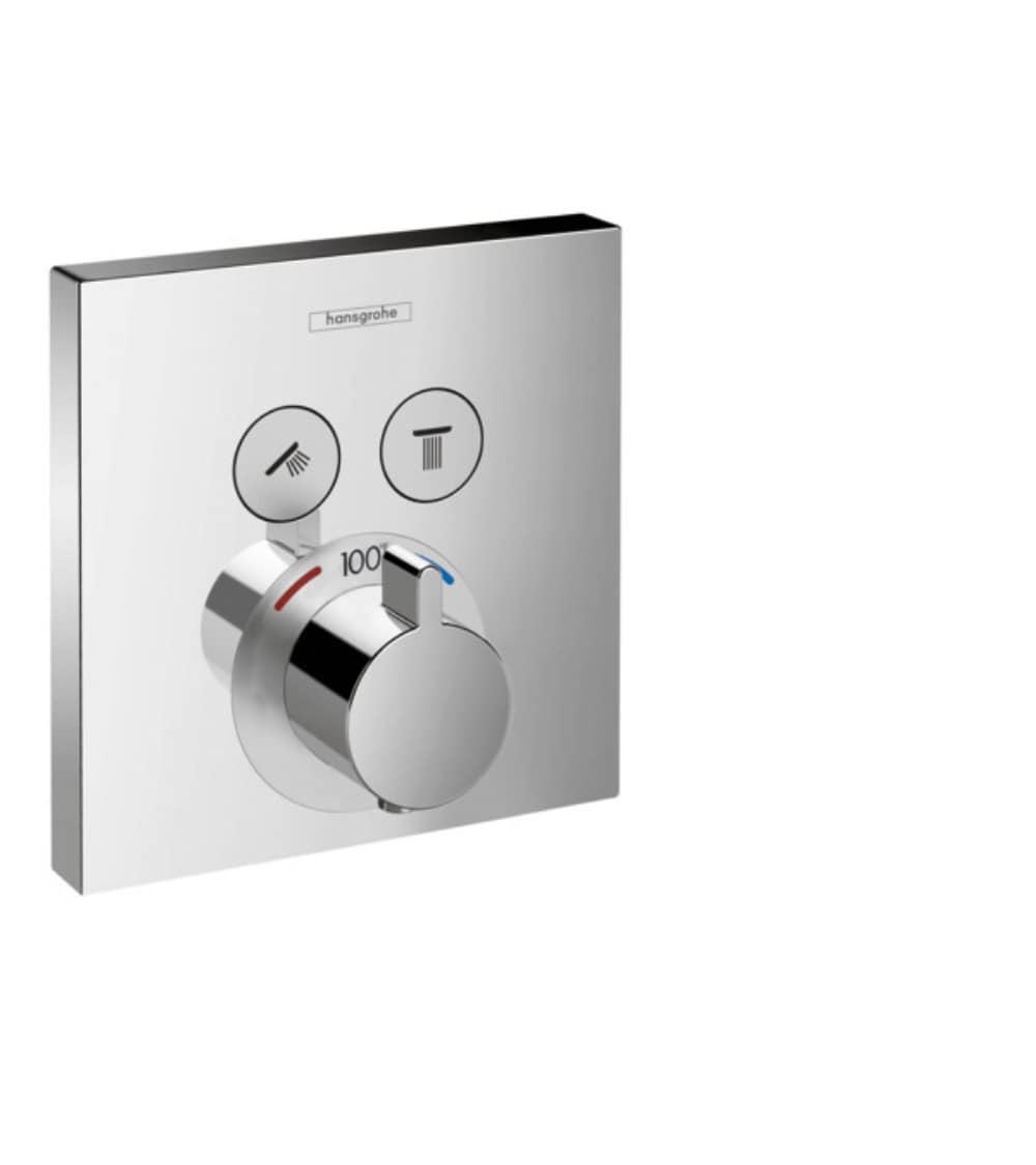 ShowerSelect 1-Handle 6-Inch Wide, Temperature Memory, Thermostatic Valve Trim Only, with Diverter