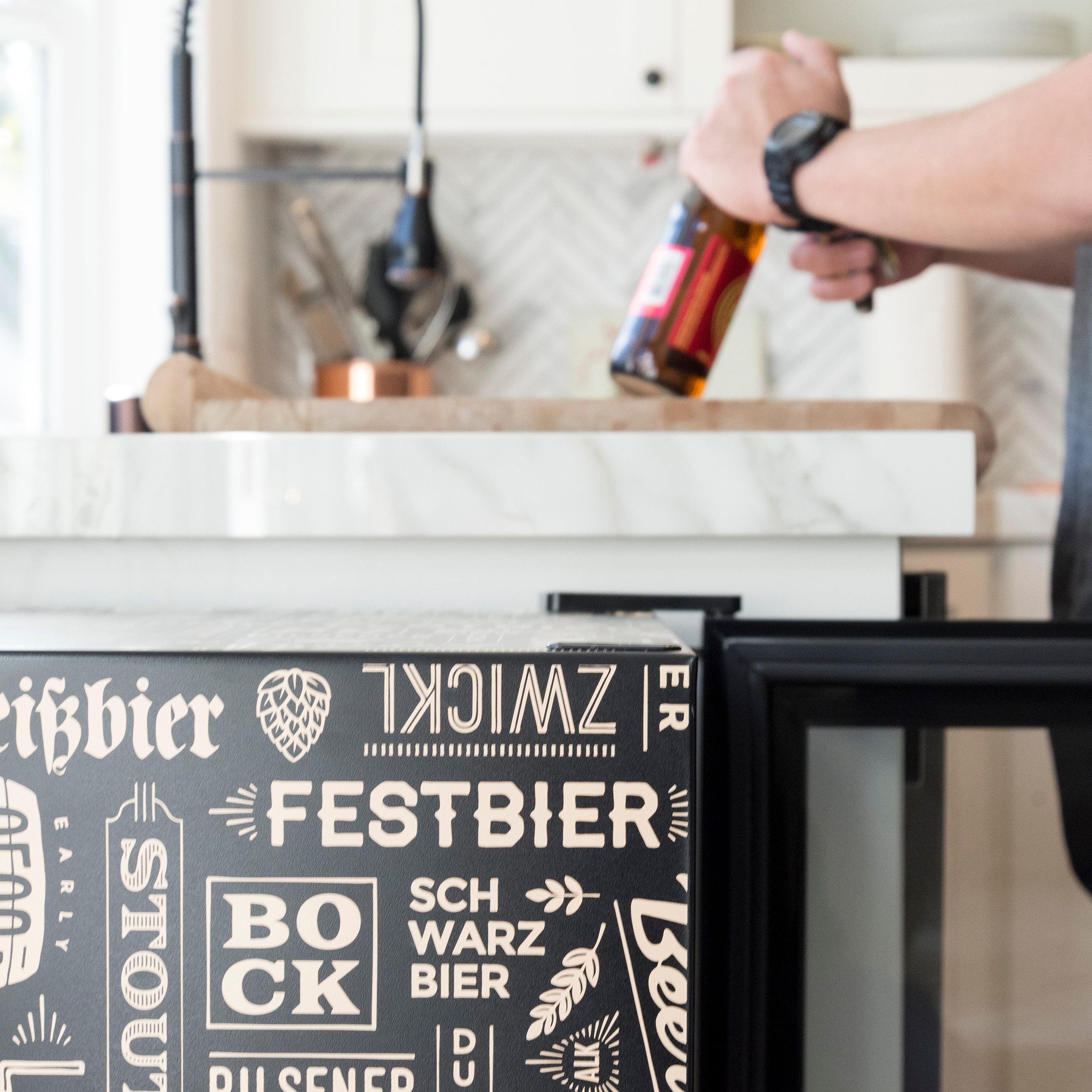 Newair Newair Custom Designed Freestanding 126 Can Beer Fridge with SplitShelf