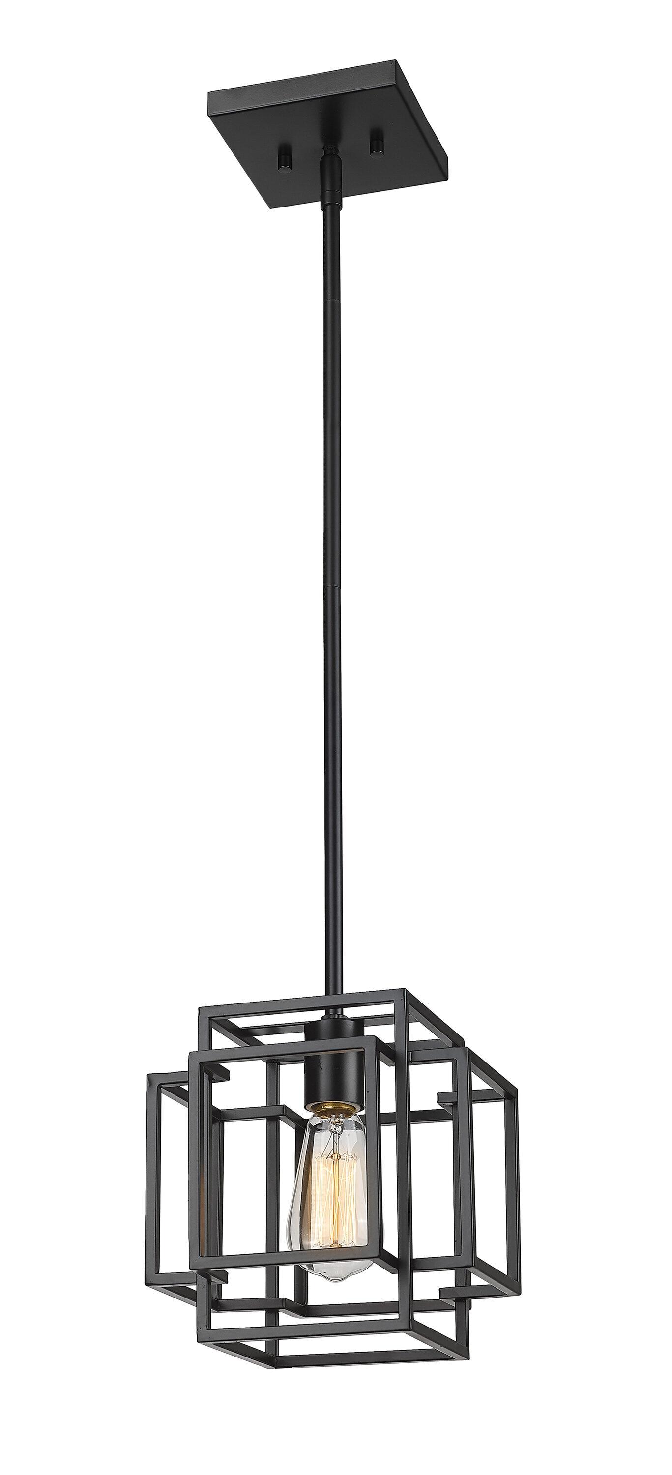 Z-Lite Titania 1 - Light Pendant in  Matte Black