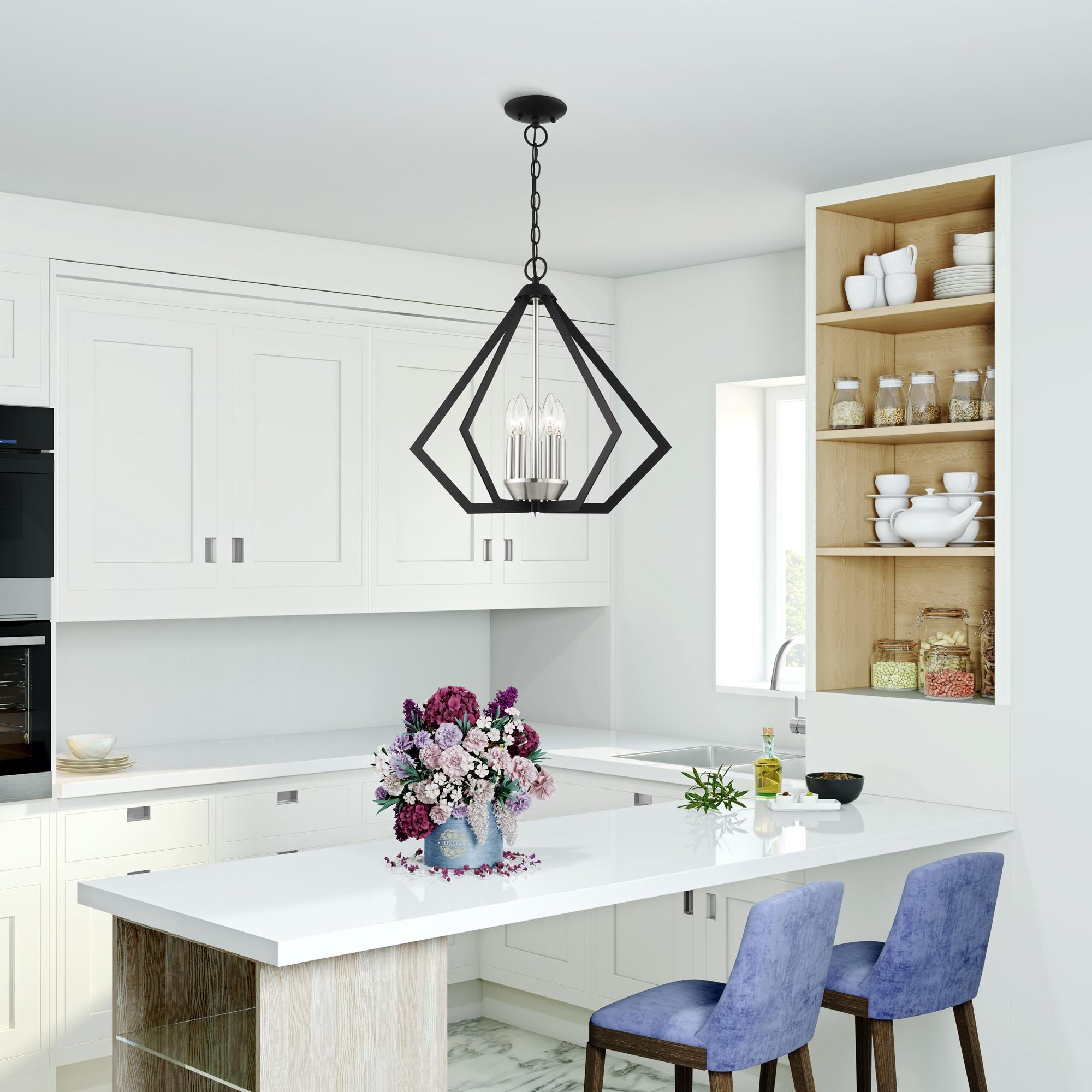 Livex Lighting Prism 5 - Light Chandelier in  Black