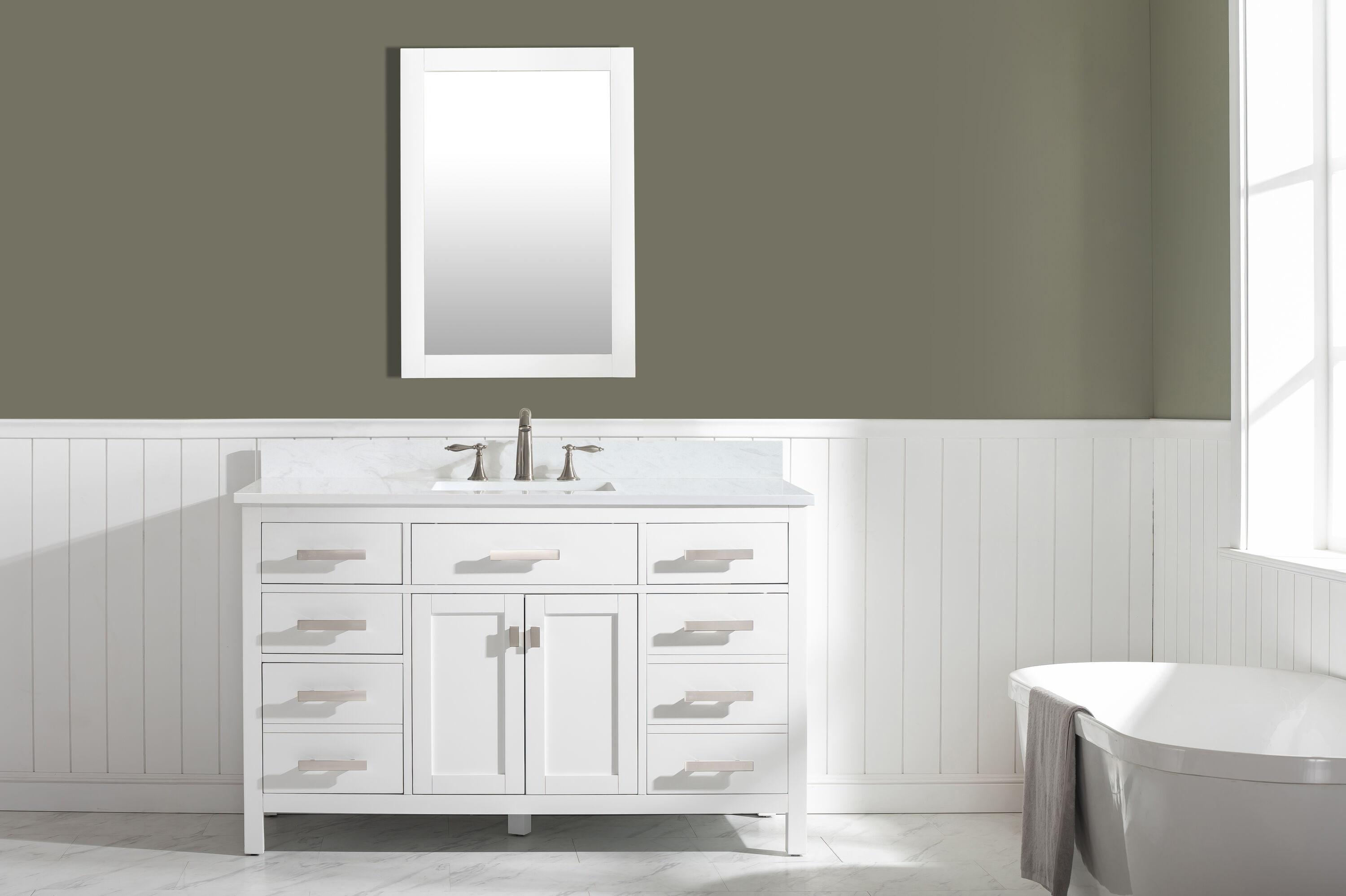 Design Element Valentino 54" Single Sink Vanity in White