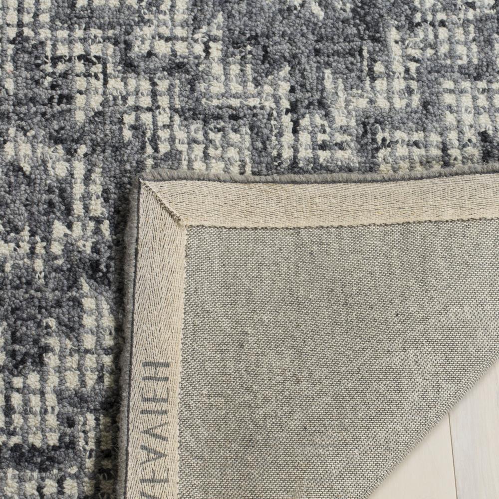 Abstract ABT202 Handmade Indoor Area Rug - Ivory/Dark Grey - 6' Round - Safavieh