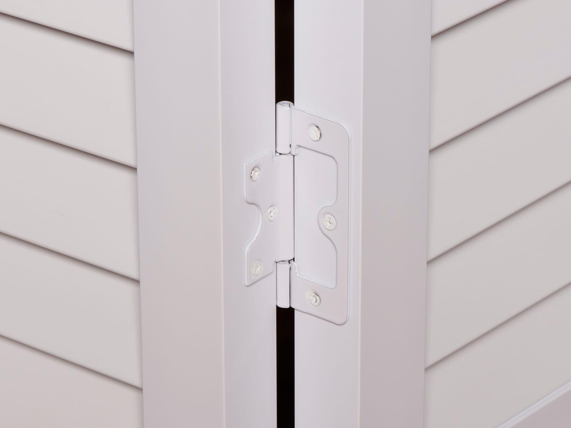 Seabrooke Louvered PVC Bifold Door fits 30"w x 80"h White