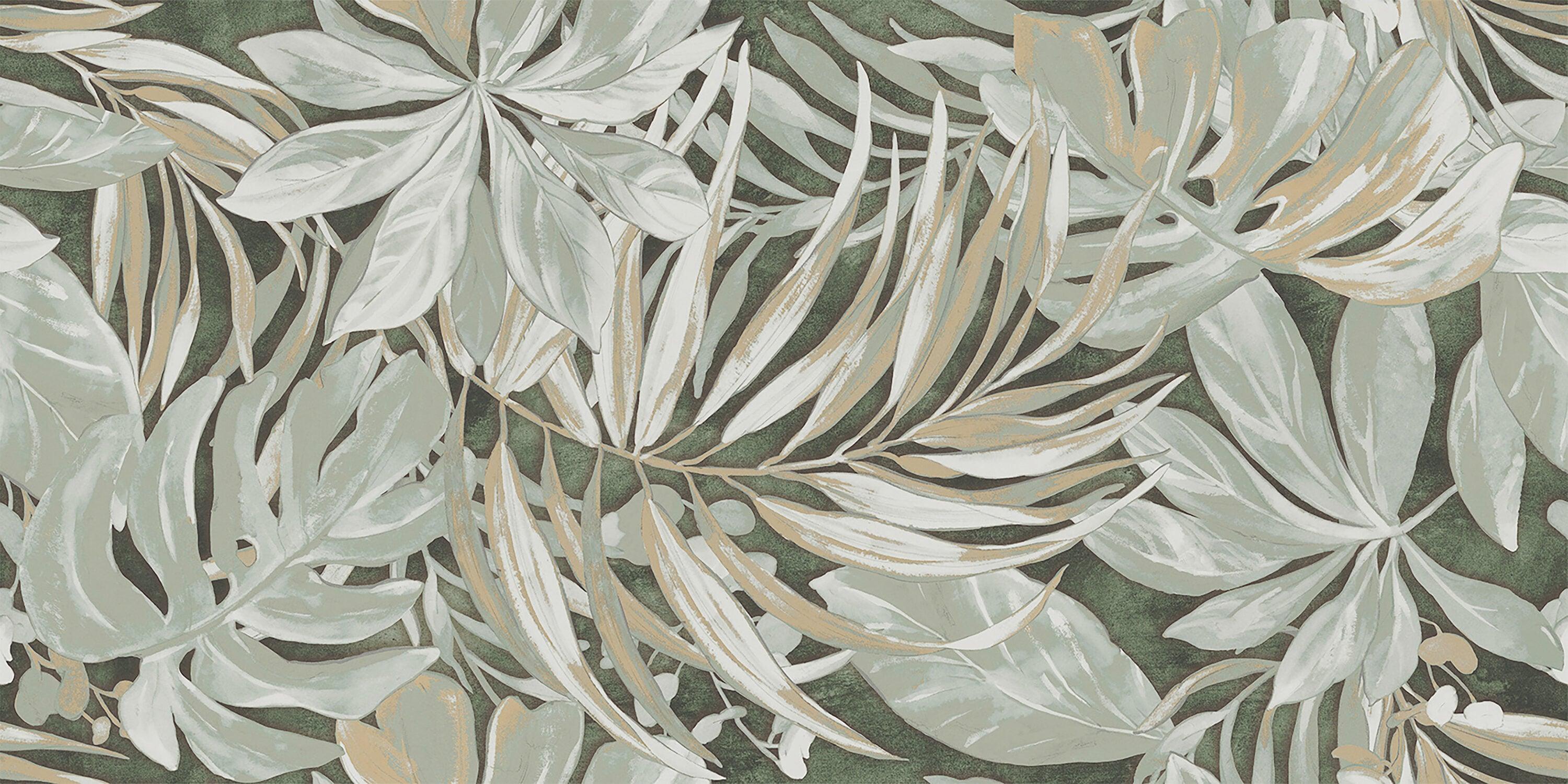 Parete Tropici 24" x 47" Porcelain Natural / Floral Wall & Floor Tile