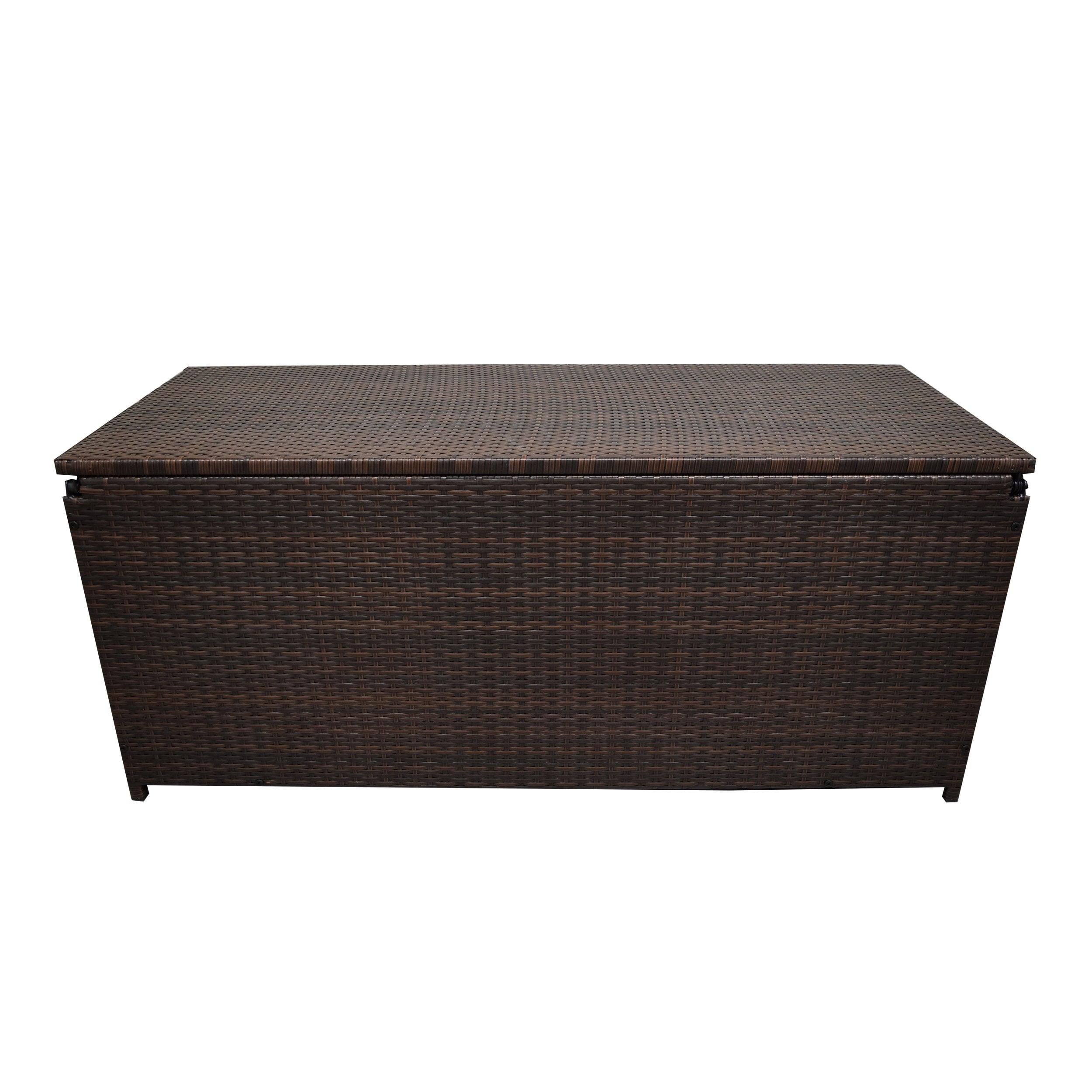 Oakland Living Oakland Living 53'' W 113 Gallons Water Resistant Wicker Deck Box