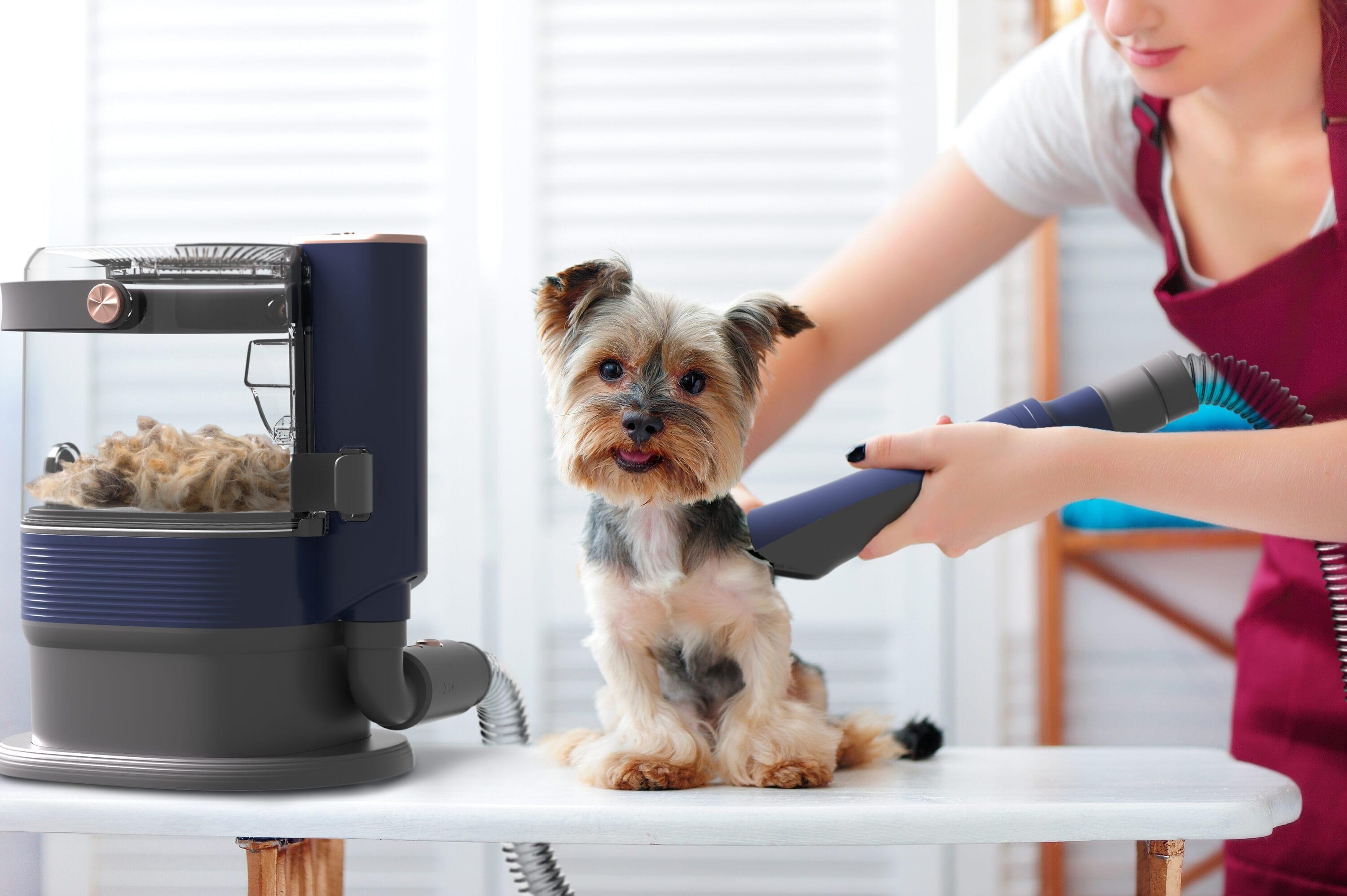 One Premium Pet Vacuum with Dog Grooming Kit, Pet Grooming Vacuum & Dog Clippers & Dog Brush for Shedding