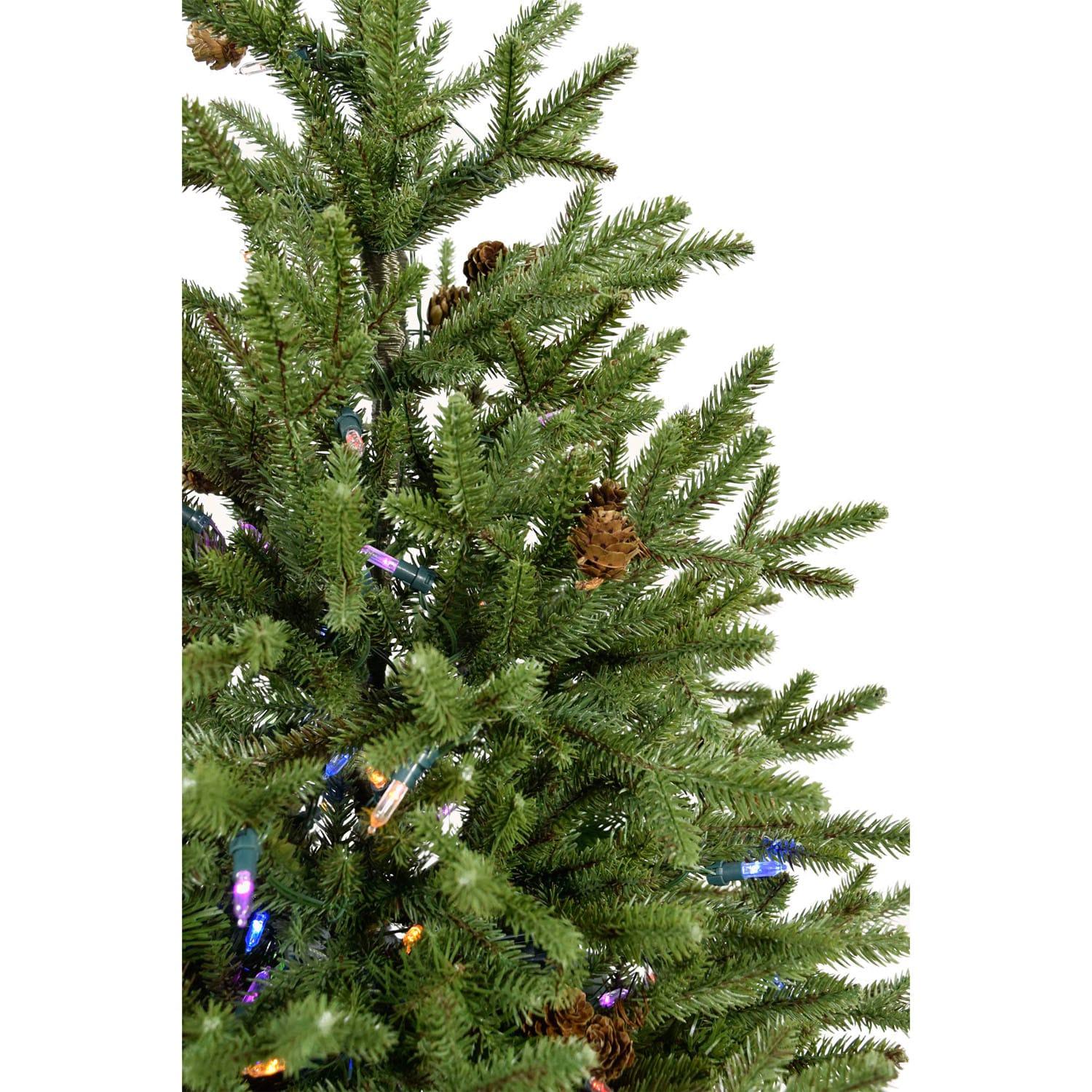 Carmel Pine 36'' Lighted Fir Christmas Tree (Set of 2)