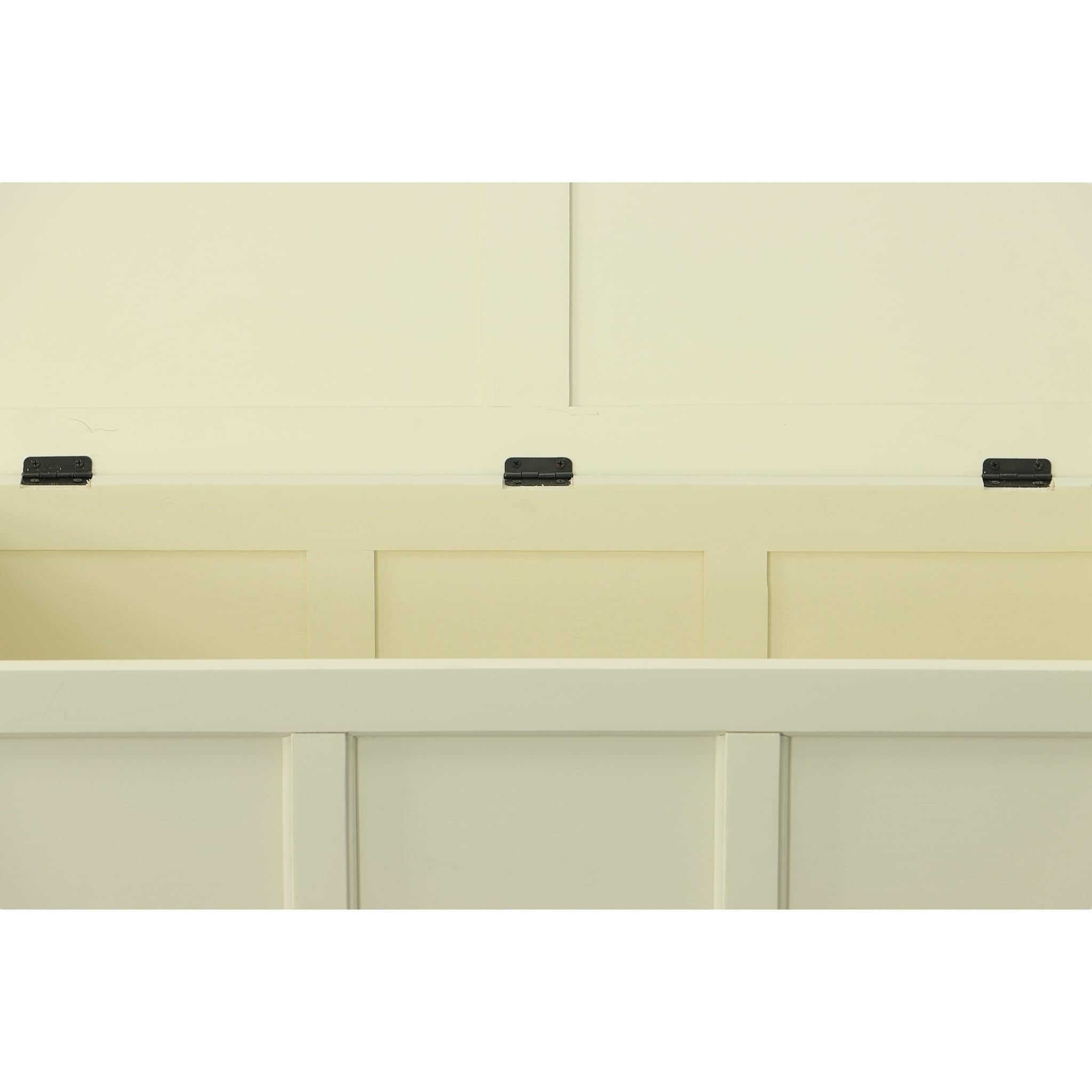 Carolina Living Hayden Blanket Chest Antique Ivory: Adult Assembly, Wood Frame, 100 lb Capacity