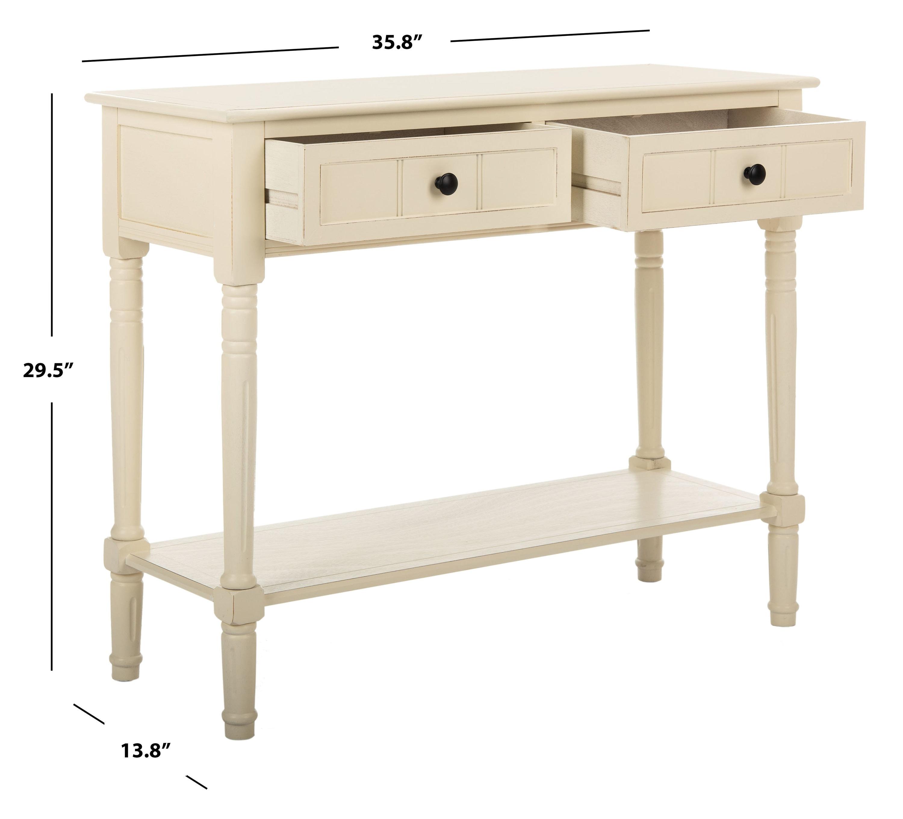 Samantha Console Table - Distressed Cream - Safavieh