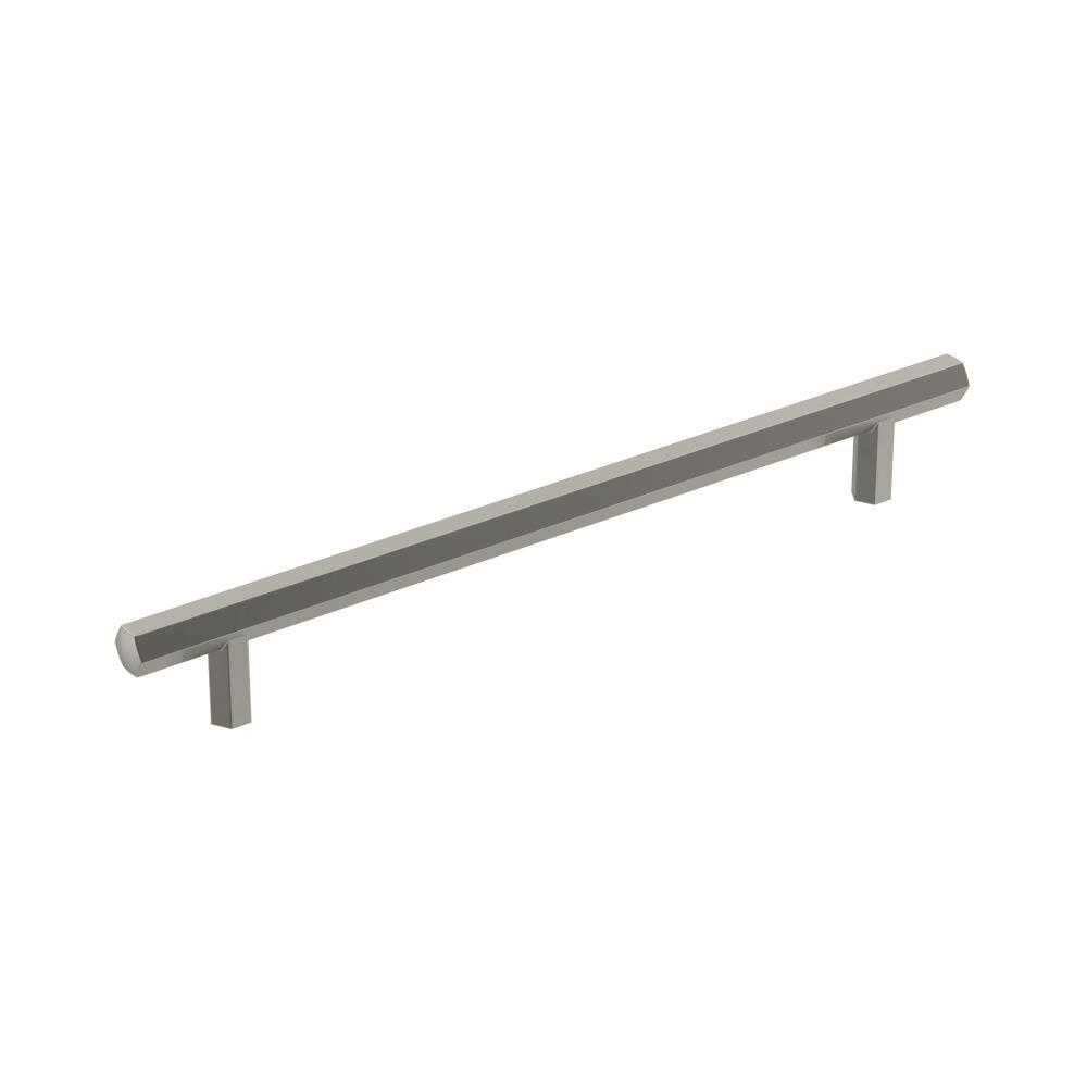 Amerock Caliber 7-9/16 inch (192mm) Center-to-Center Satin Nickel Cabinet Pull