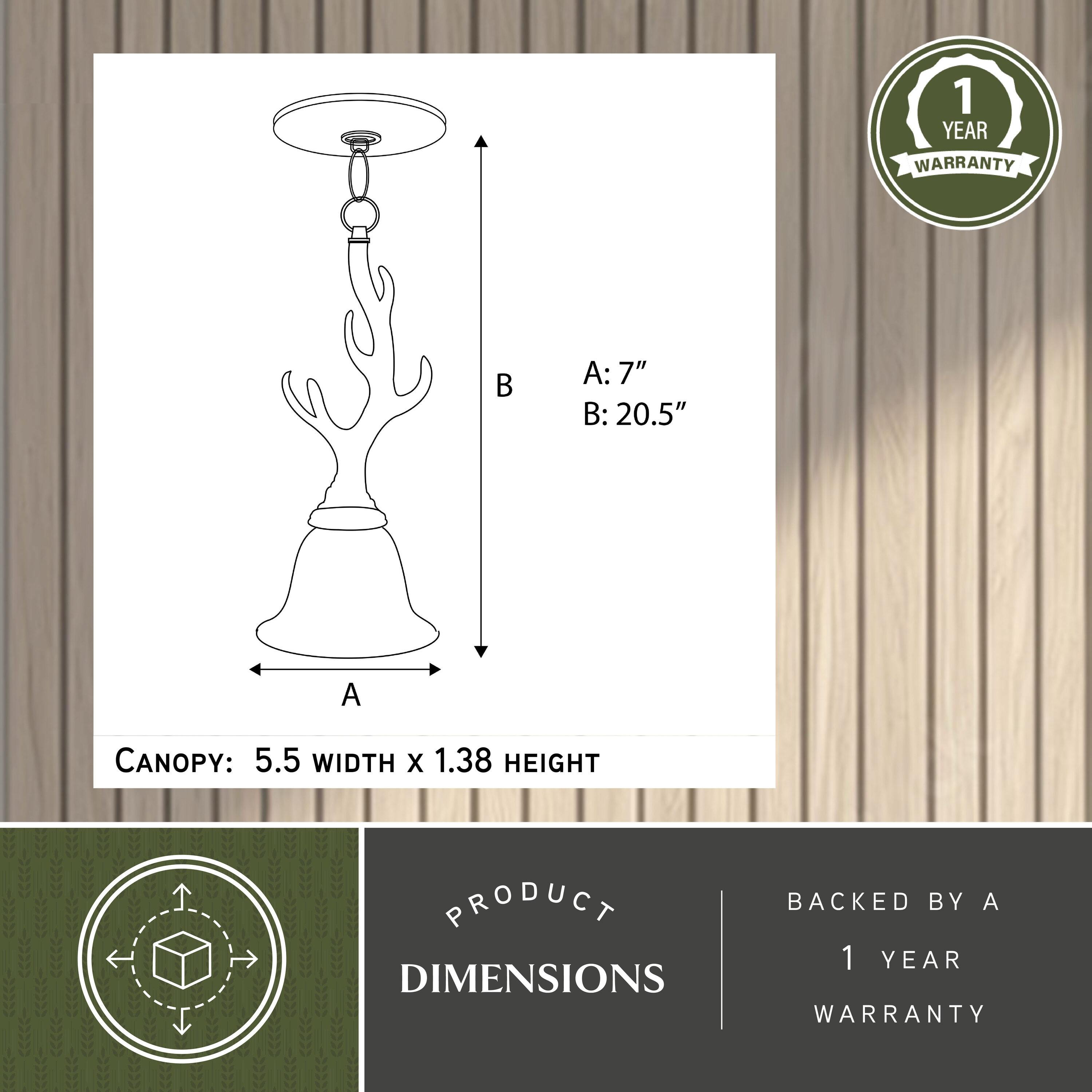 Vaxcel Lodge 1 - Light Pendant in  Noachian Stone