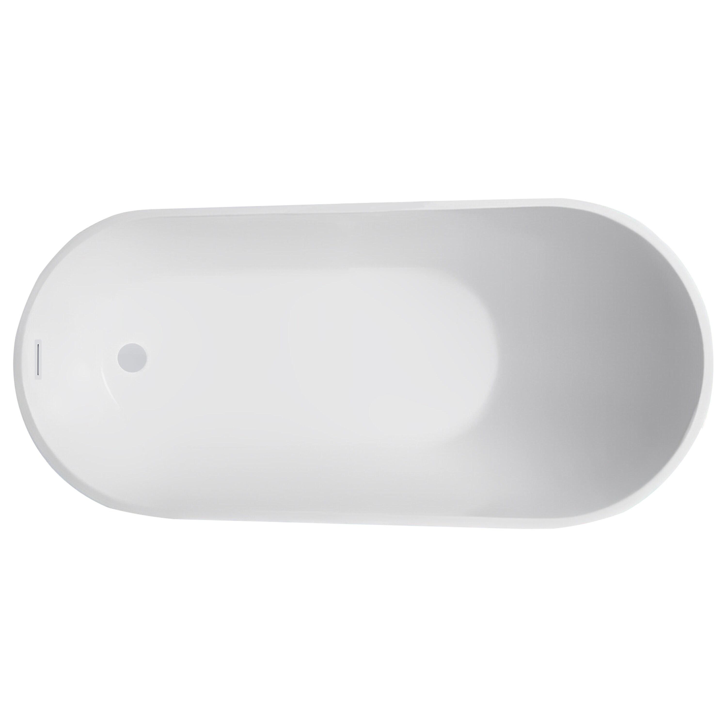 Cora 67" x 32" Freestanding Acrylic Bathtub