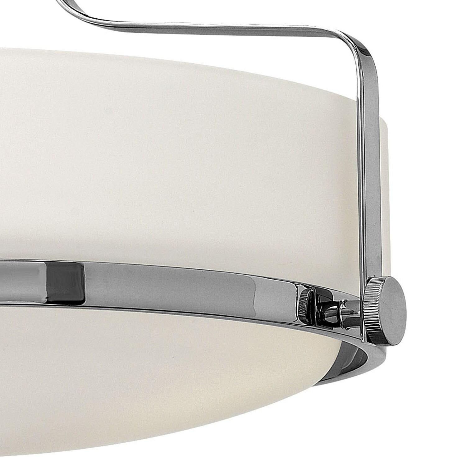 Harper 14.5-in 3-Light Semi-Flush Mount Retro Ceiling Light