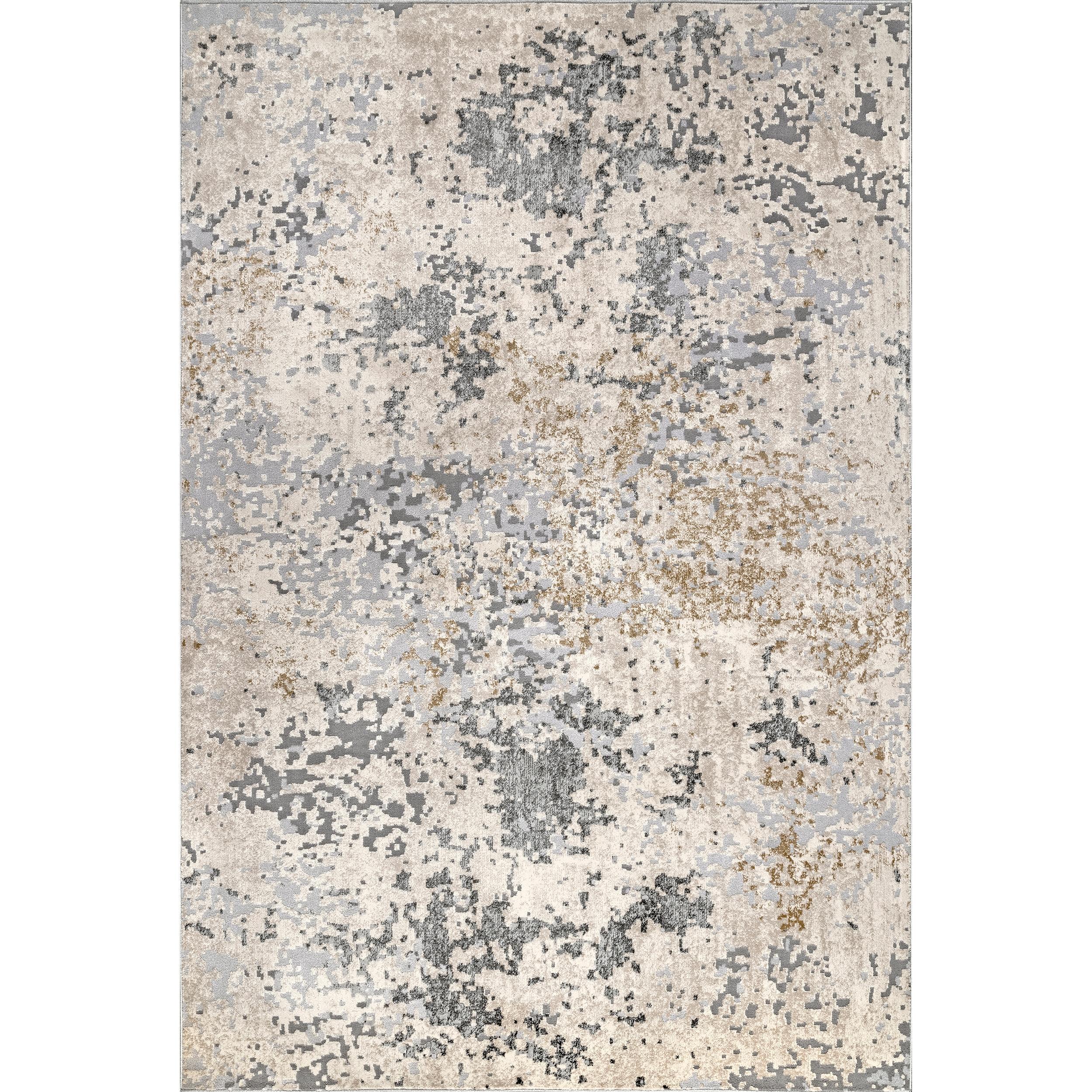Nuloom Chastin Abstract 6 Square Indoor Area Rug for Living Room Bedroom Dining Room Kitchen, Beige/Grey