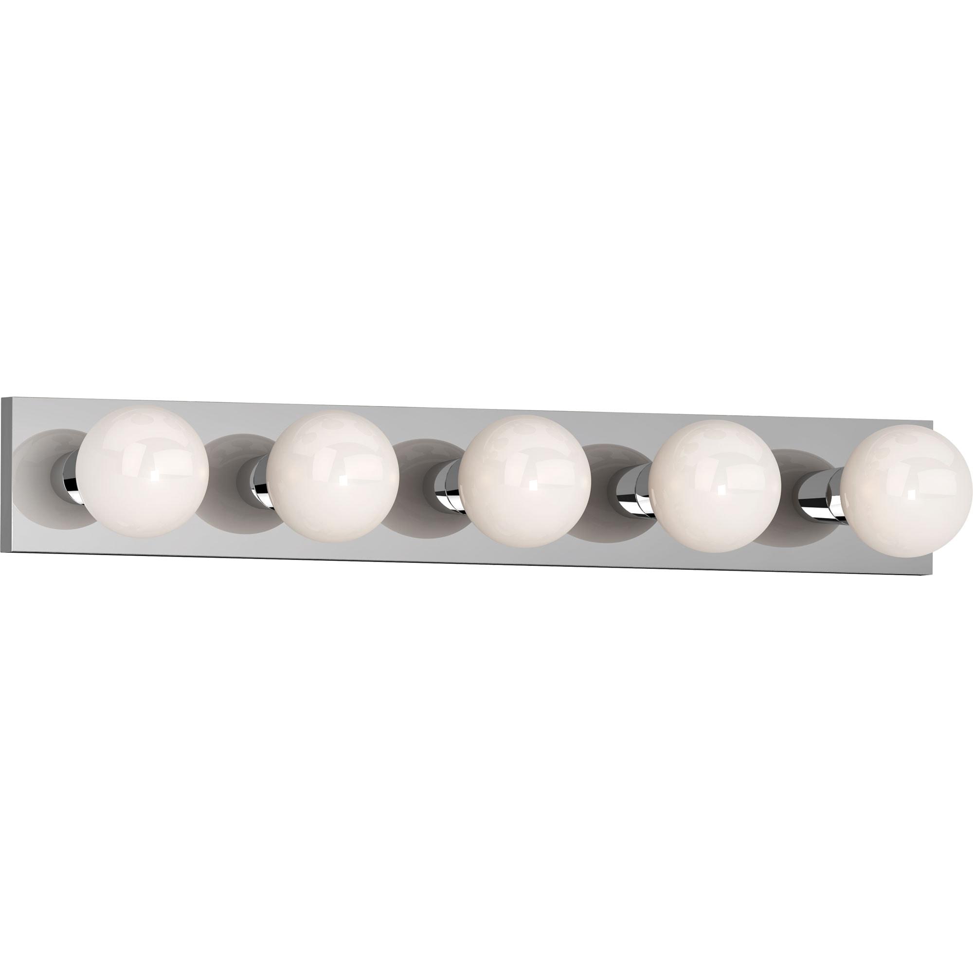 Volume Lighting V1025 5 Light 30" Width Bathroom Vanity Strip - Chrome