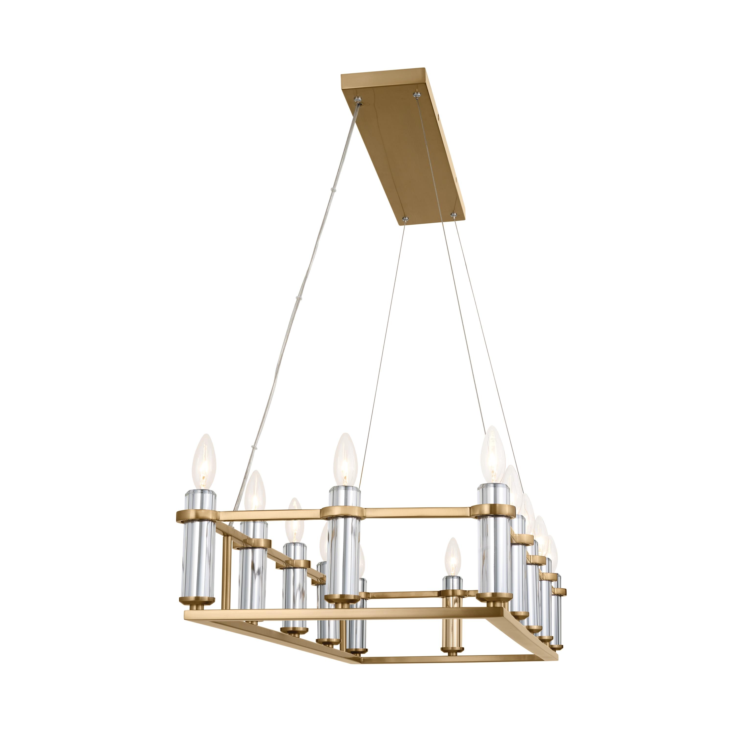 Kichler Lighting Rosalind 12 - Light Chandelier in  Brushed Natural Brass