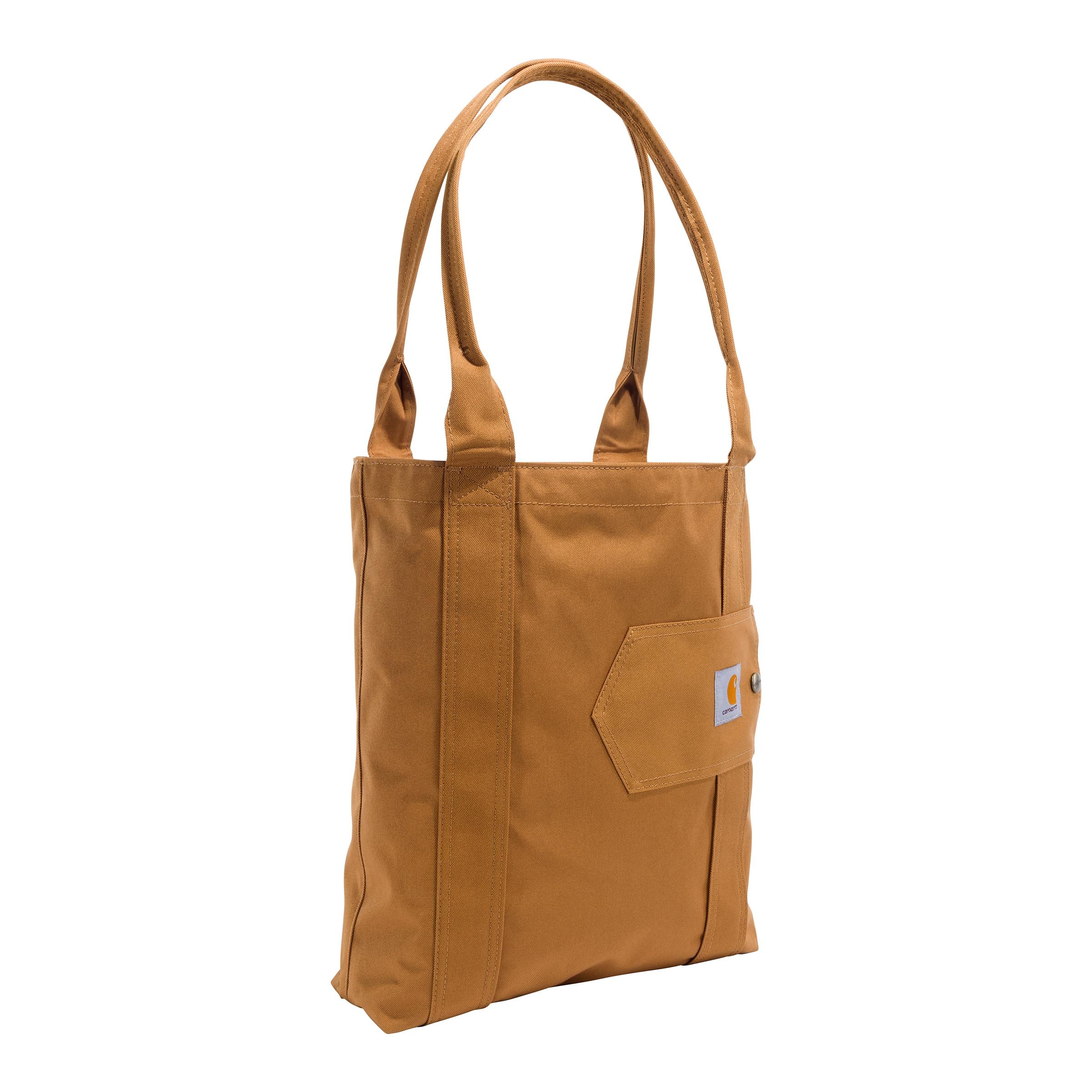 Carhartt Brown Durable Water-Resistant Nylon Tote Bag