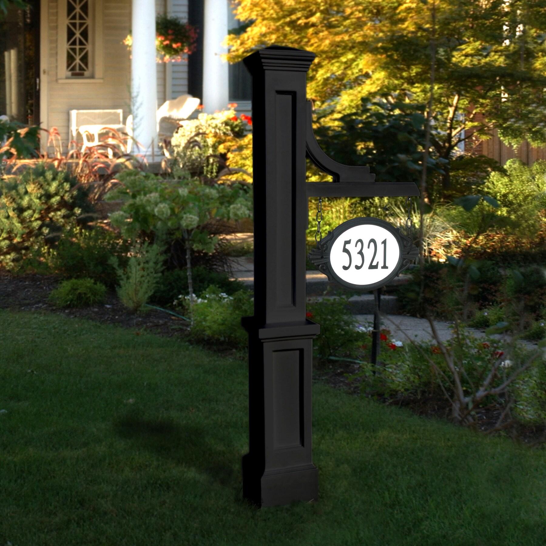 Woodhaven Address Sign Post