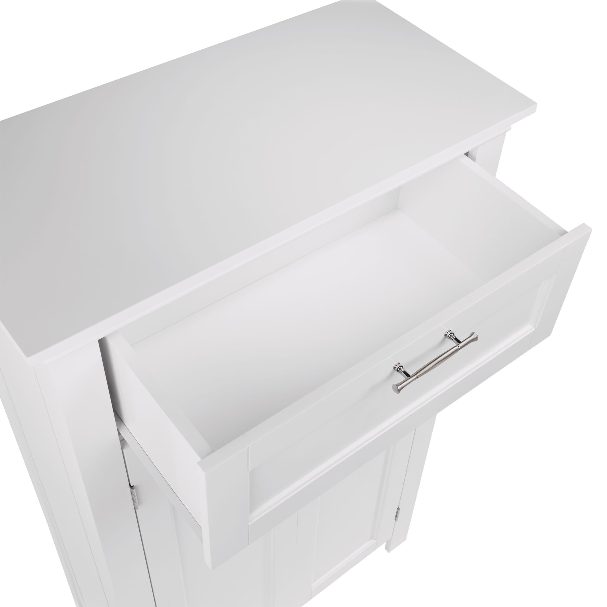 RiverRidge Somerset Two-Door Bathroom and Laundry Storage Cabinet with Drawer and Adjustable Shelf