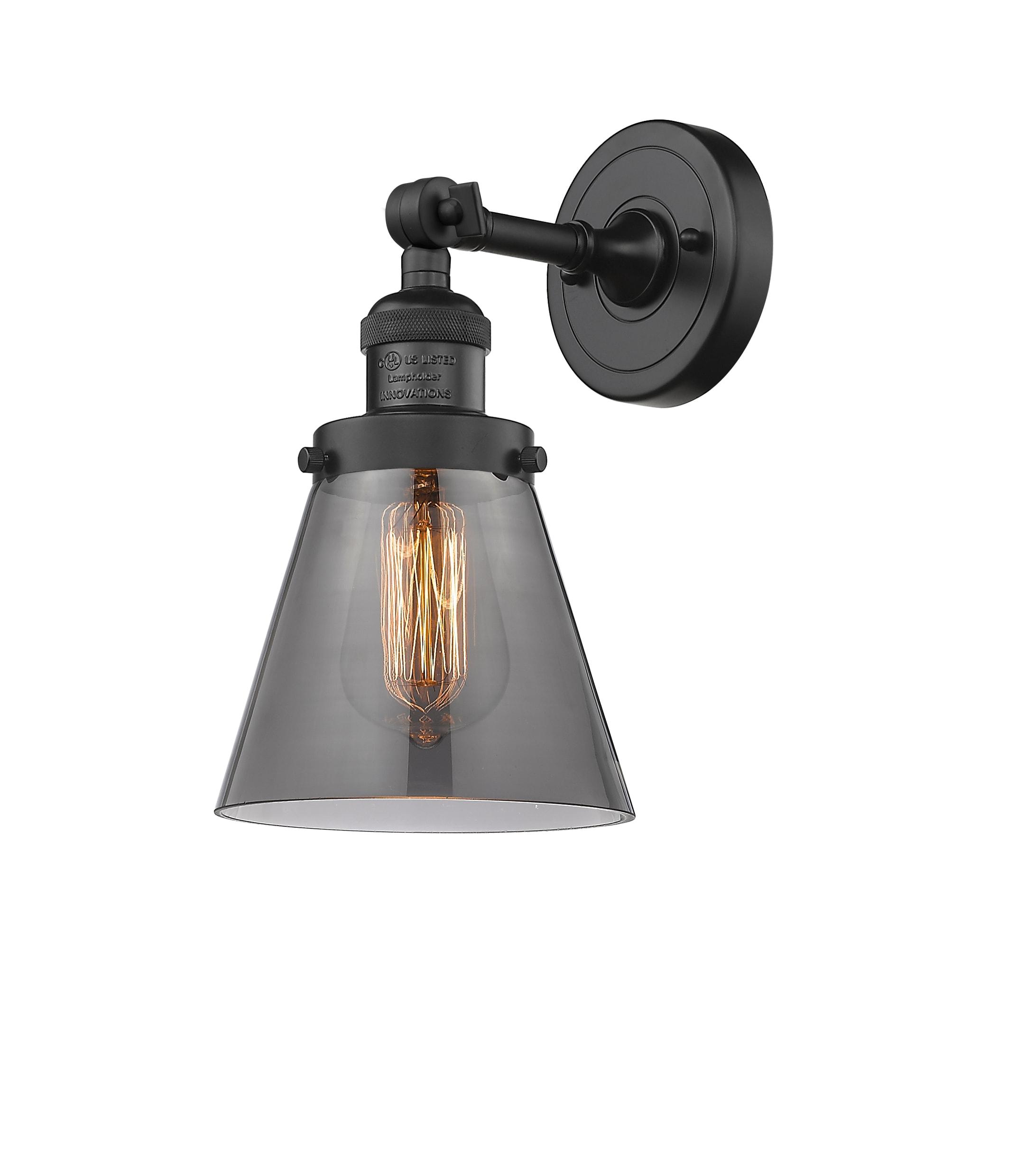Elegant Black Dimmable Direct Wired Sconce 10" Height