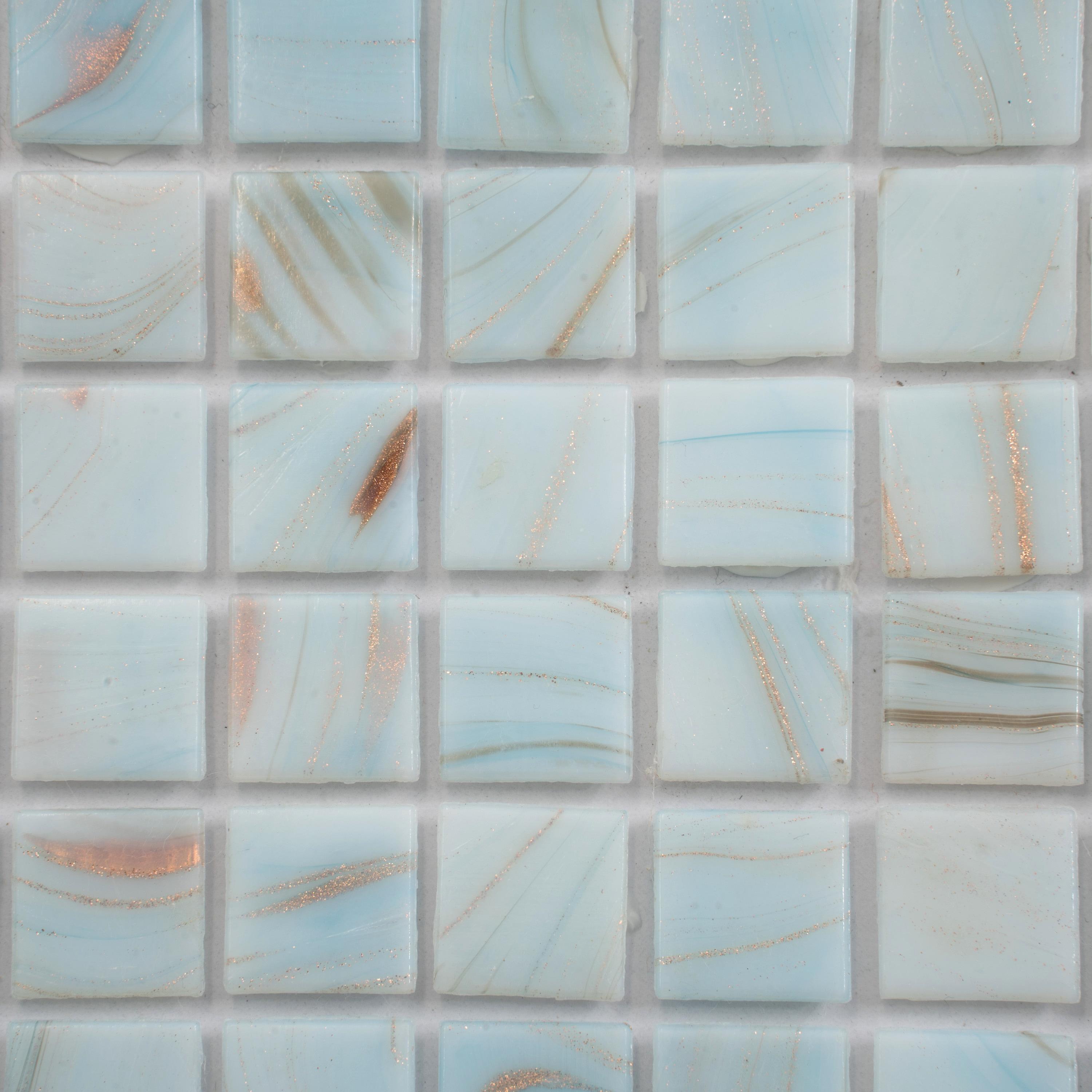 Celestial 0.8" x 0.8" Glass Grid Mosaic Wall & Floor Tile