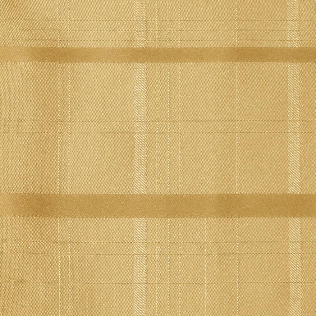 Elegance Plaid Stain & Water Resistant Tablecloth - 60" x 84" Rectangle - Ribbon Gold - Elrene Home Fashions