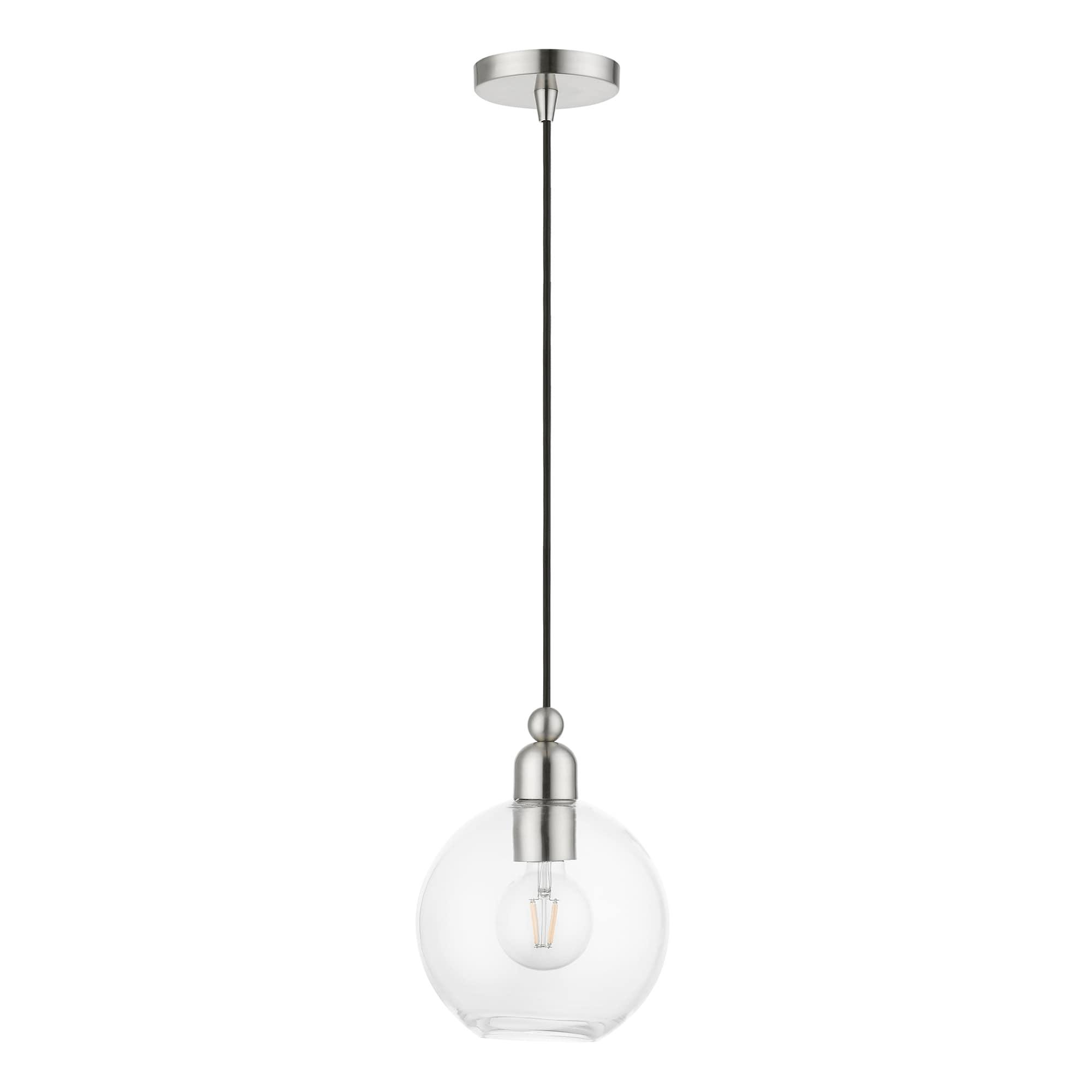 Livex Lighting Downtown 1 - Light Pendant in  Brushed Nickel
