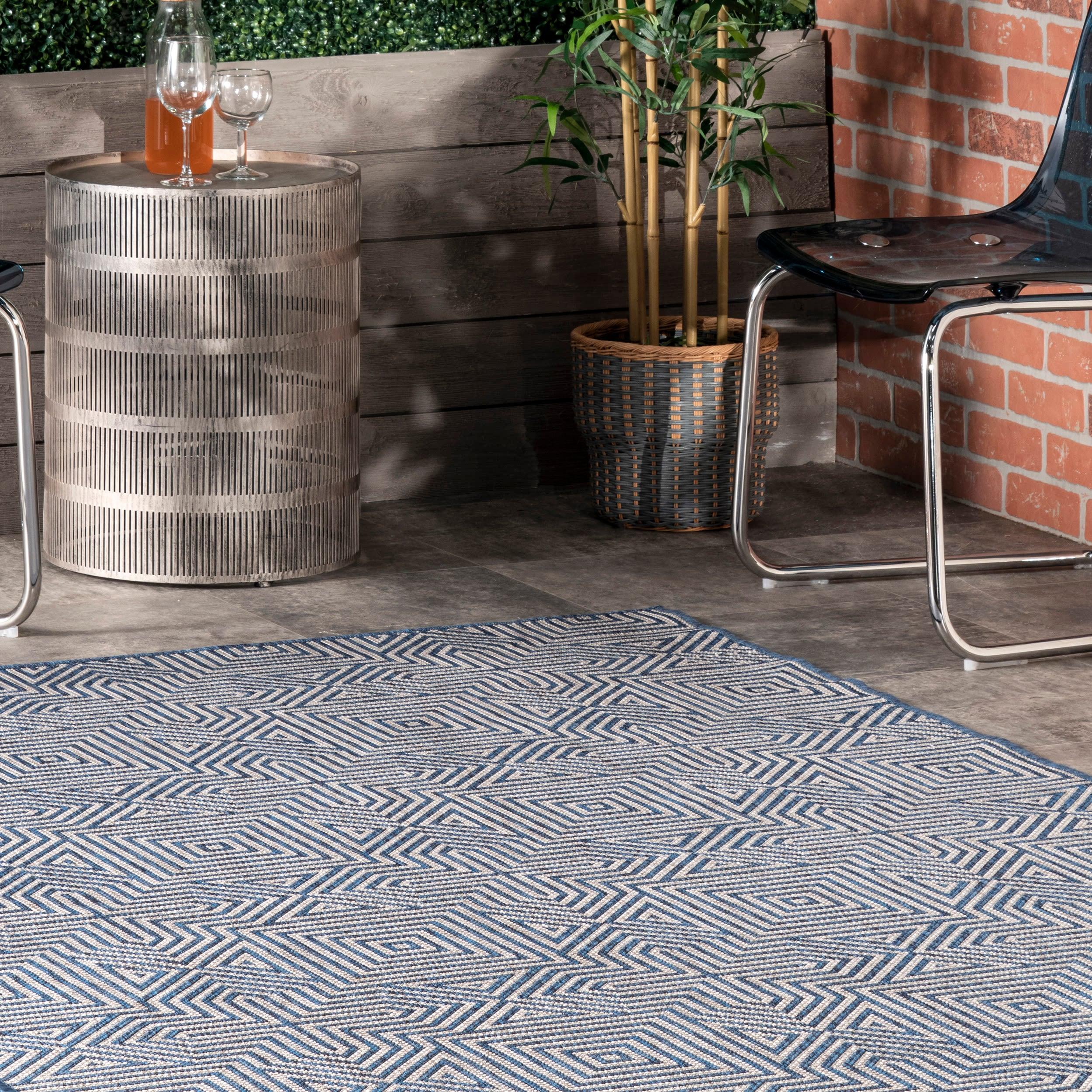 nuLOOM Kelsey Modern Abstract Indoor and Outdoor Area Rug